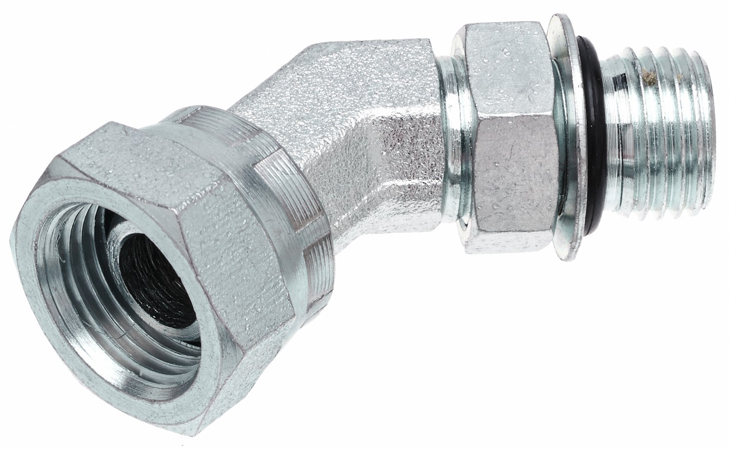 Gates G602870806 Male O-Ring Boss to Female Pipe Swivel NPSM - 45 (SAE to SAE)