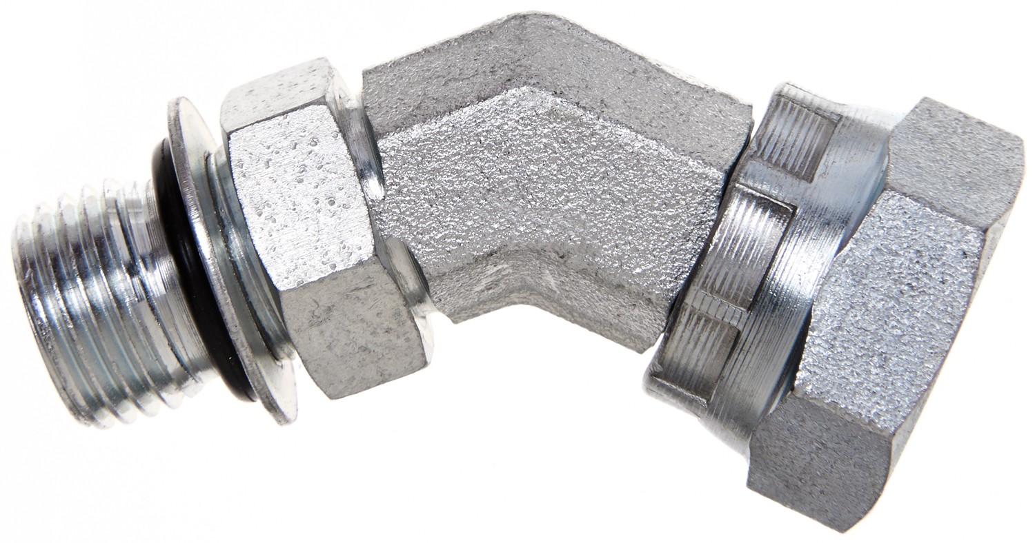 Gates G602871212 Male O-Ring Boss to Female Pipe Swivel NPSM - 45 (SAE to SAE)