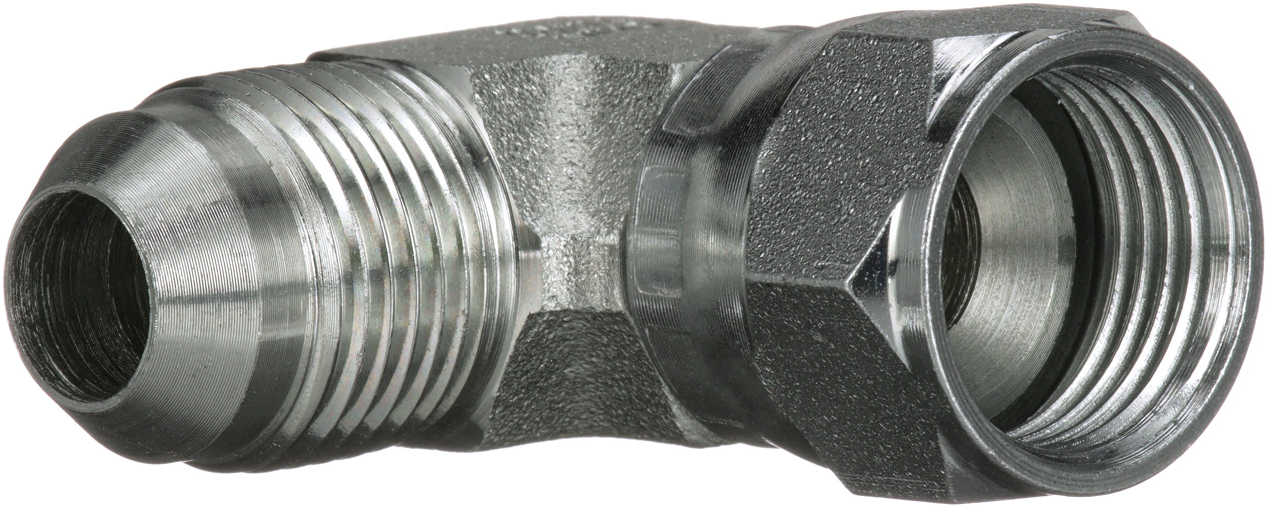 Gates G604221616 Male JIC 37 Flare to Female JIC 37 Flare Swivel - 90 (SAE to SAE) - Image 2