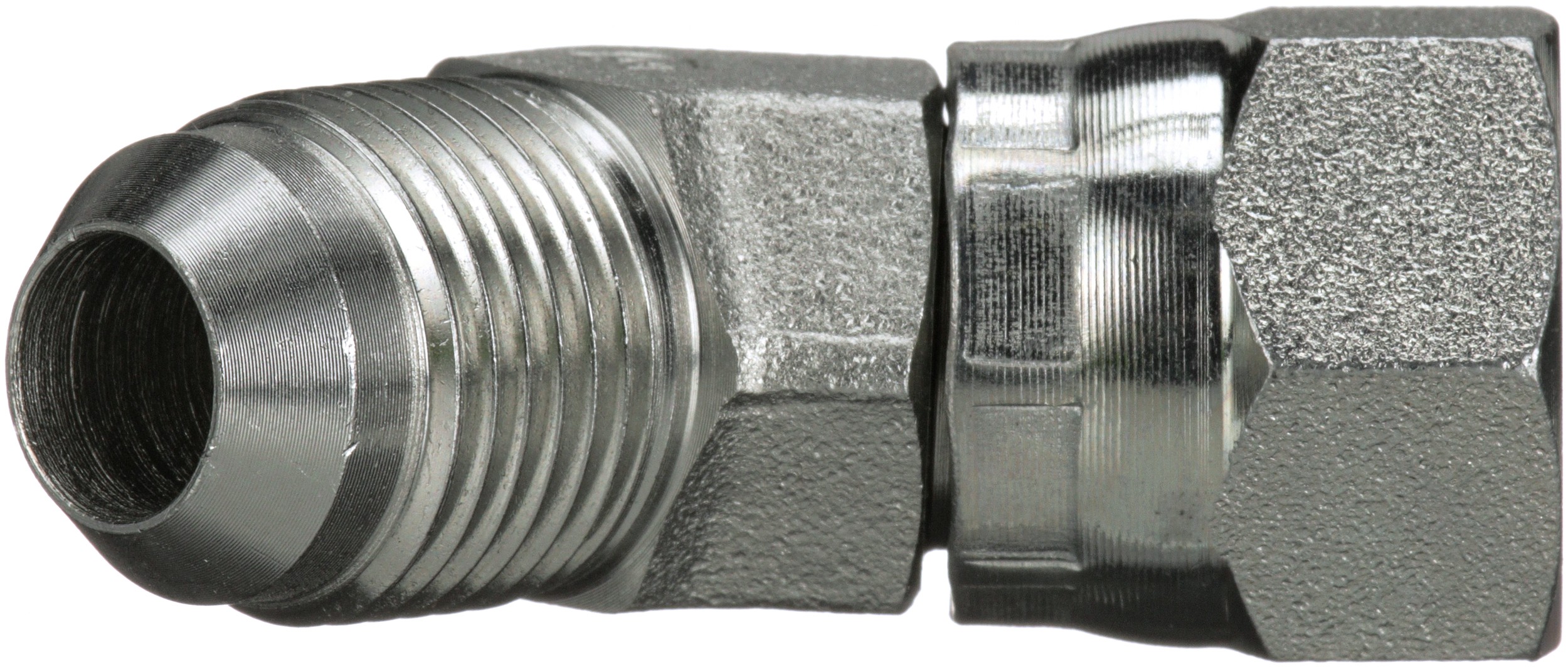 Gates G604240404 Male JIC 37 Flare to Female JIC 37 Flare Swivel - 45 (SAE to SAE) - Image 2