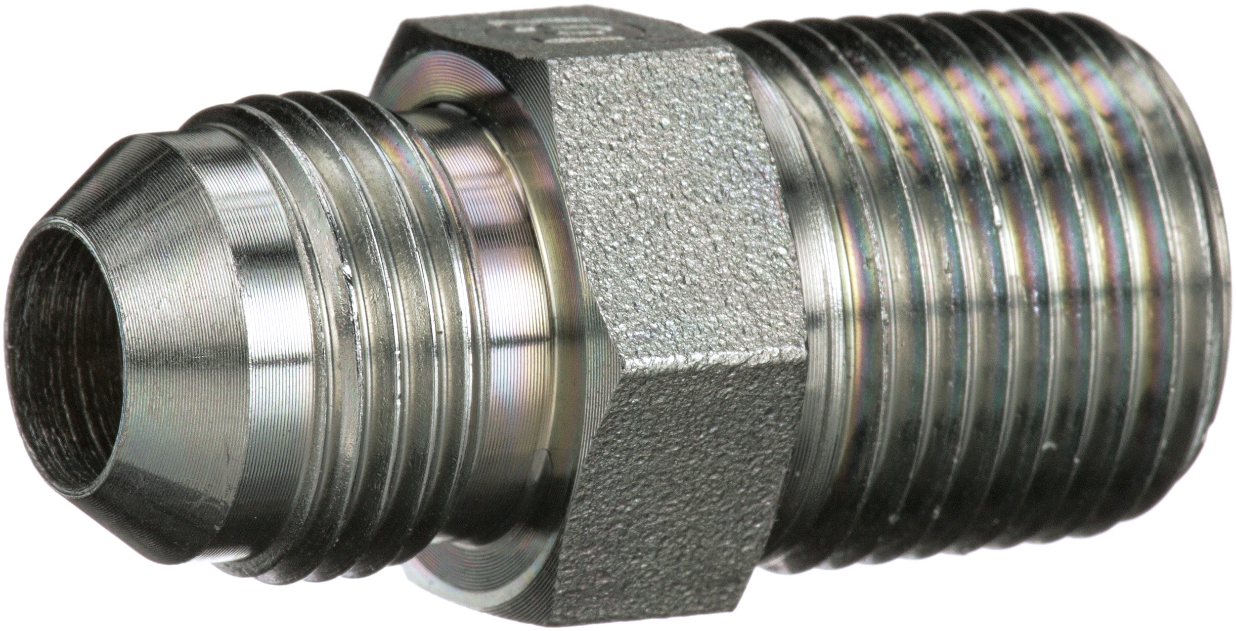 Gates G604900504 Male JIC 37 Flare to Male Pipe NPTF (SAE to SAE)
