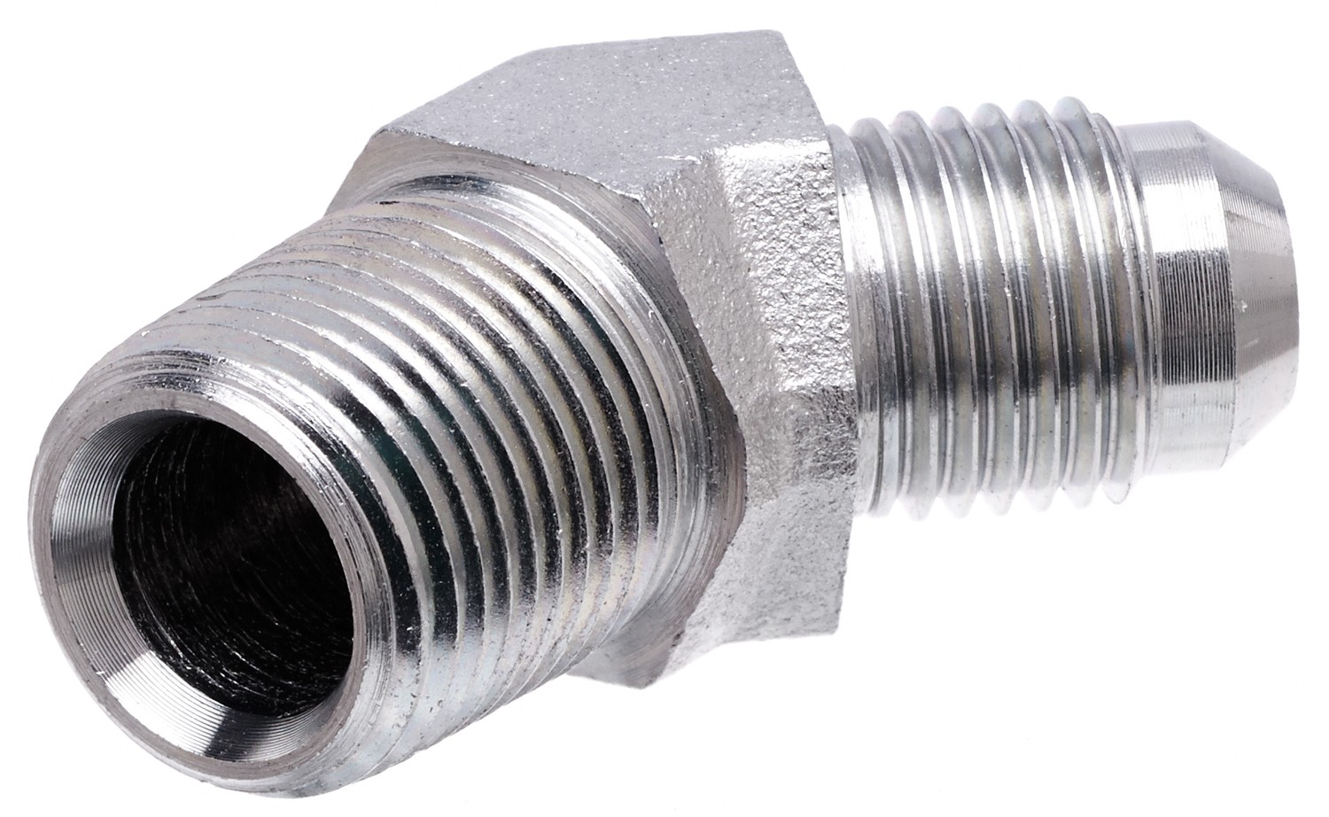 Gates G604970402 Male JIC 37 Flare to Male Pipe NPTF - 45 (SAE to SAE)