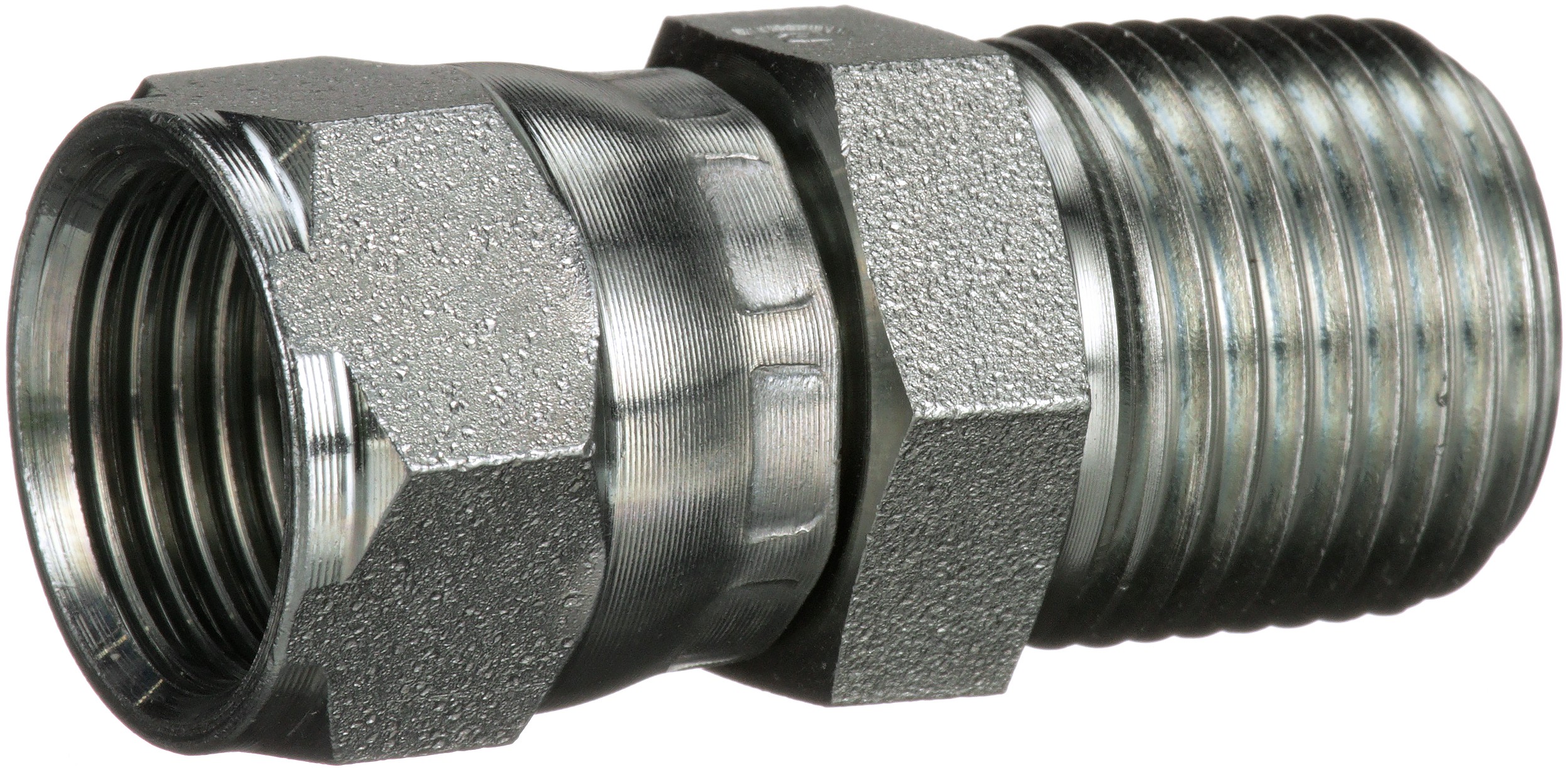 Gates G605200606 Female JIC 37 Flare Swivel to Male Pipe NPTF (SAE to SAE)