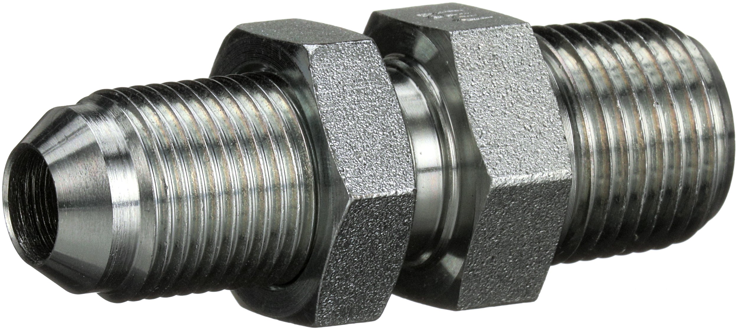 Gates G605411616 Male JIC 37 Flare Bulkhead to Male Pipe NPTF (SAE to SAE)