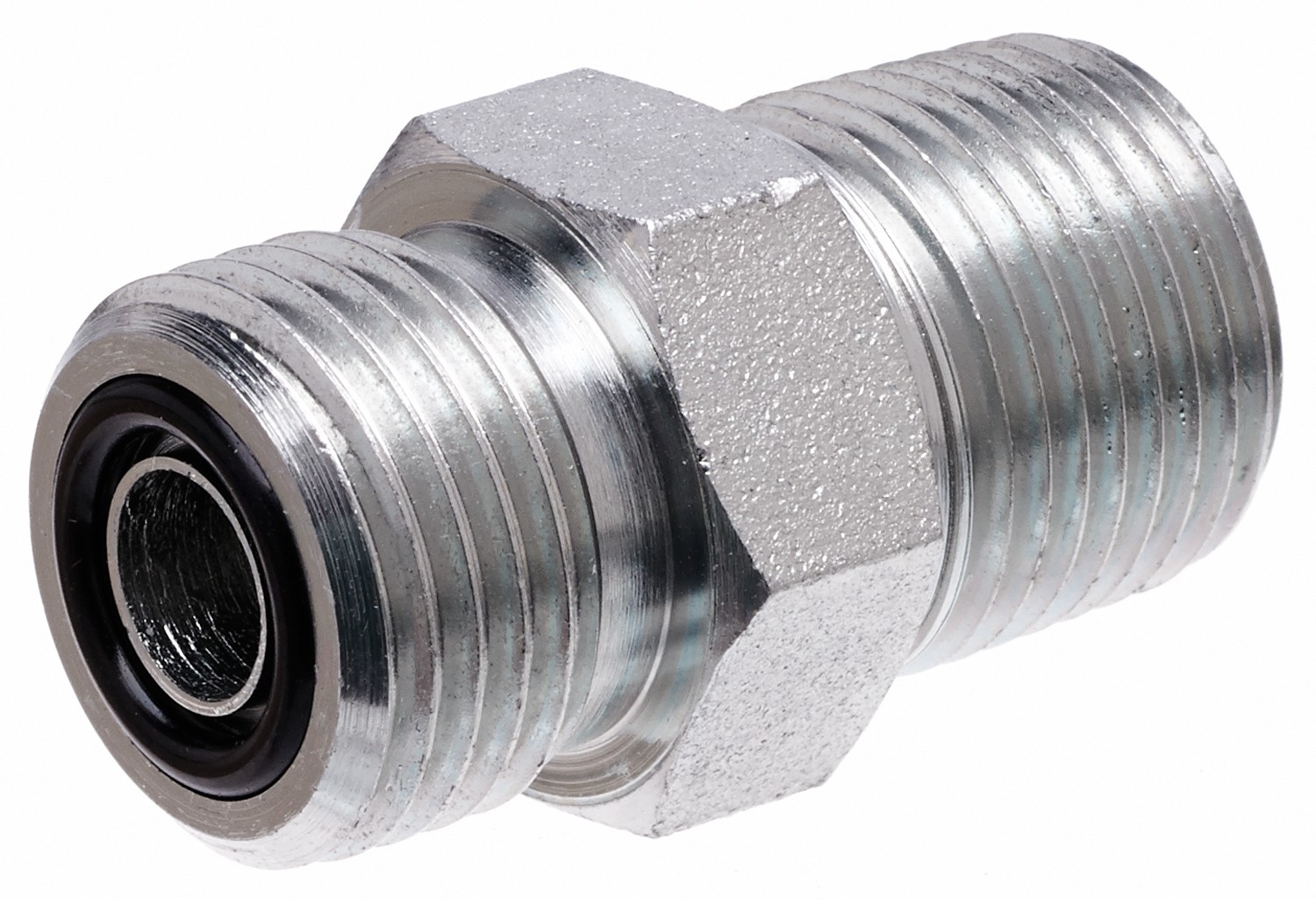 Gates G607701216 Male Flat-Face O-Ring to Male Pipe NPTF (SAE to SAE)