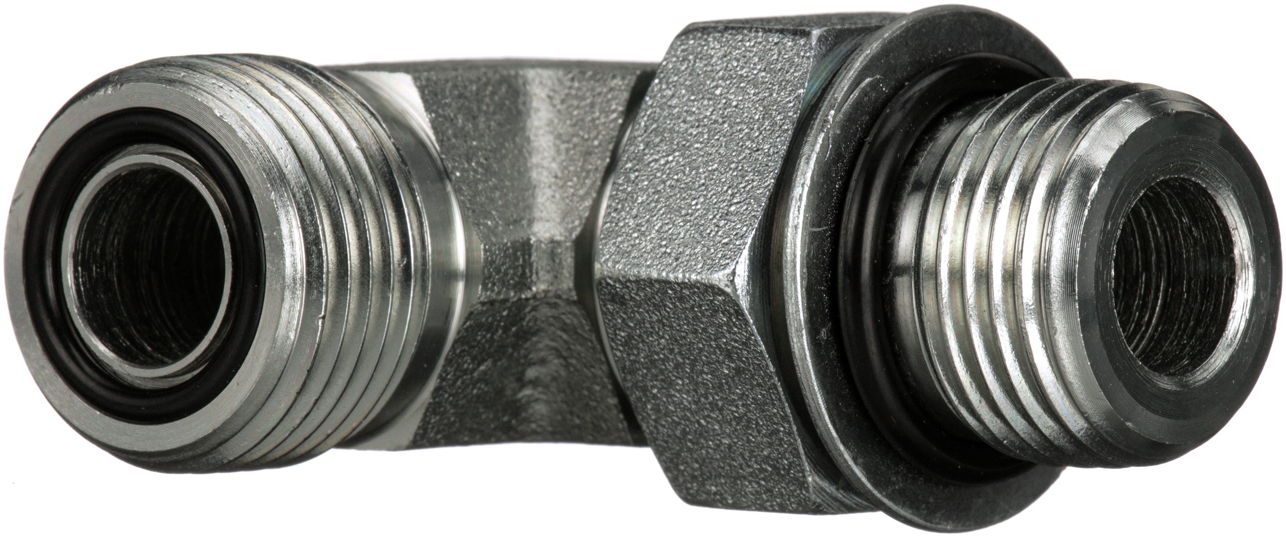 Gates G60810-0608 Male Flat-Face O-Ring to Male O-Ring Boss - 90 (SAE to SAE)