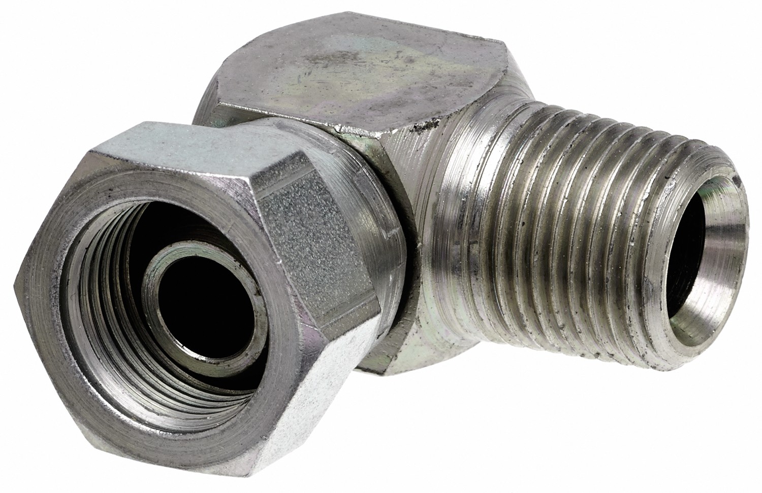 Gates G62605-0606 Female British Standard Pipe Parallel Swivel to Male Pipe NPTF - 90