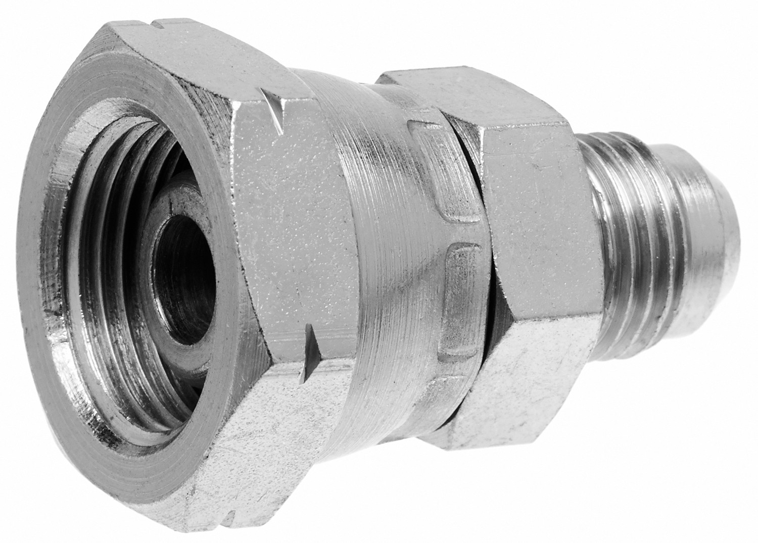 Gates G63750-1205 Female DIN 24 Cone Swivel-Heavy Series to Male JIC 37 Flare (Metric Conversion)