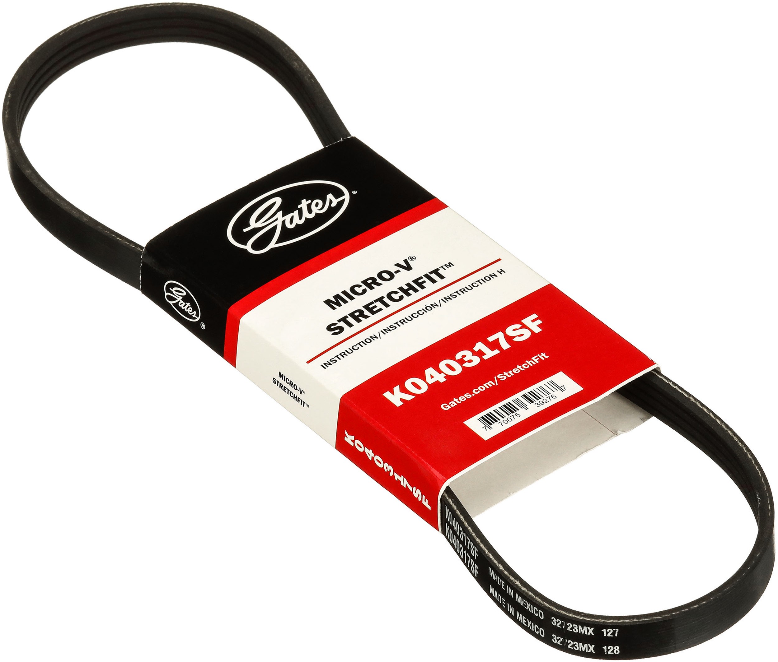 Gates K040317SF Stretch Fit Micro-V Serpentine Drive Belt