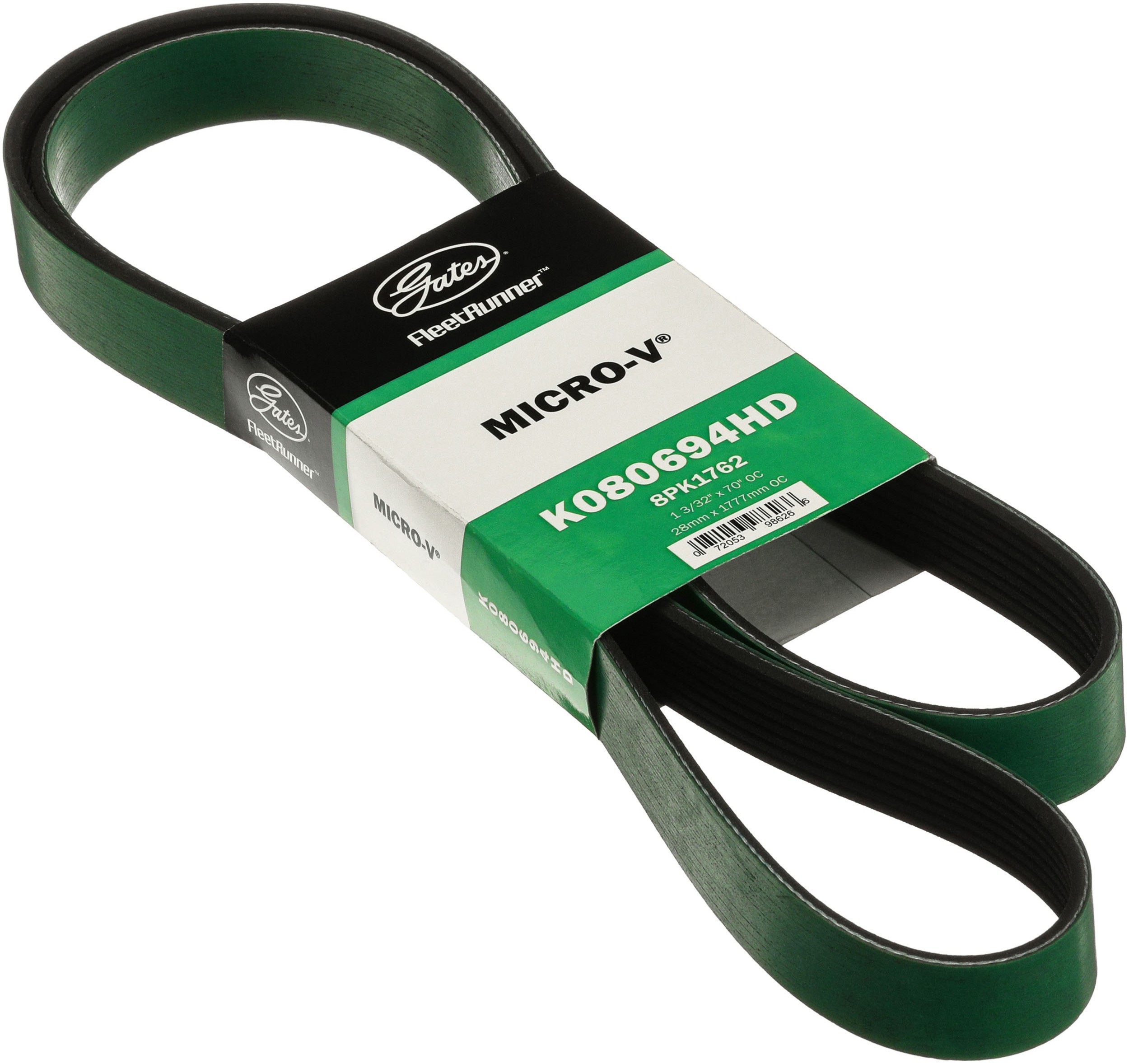 Gates K080694HD FleetRunner Heavy-Duty Micro-V Serpentine Drive Belt