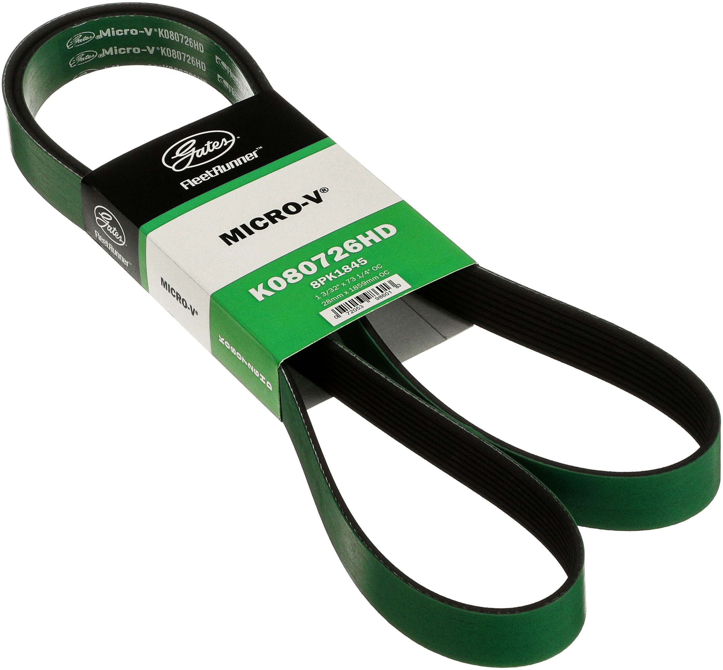 Gates K080726HD FleetRunner Heavy-Duty Micro-V Serpentine Drive Belt