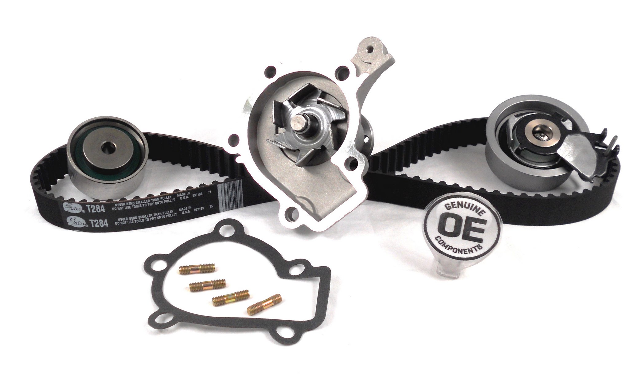 Gates TCKWP284A PowerGrip Premium Timing Component Kit with Water Pump (TCKWP)