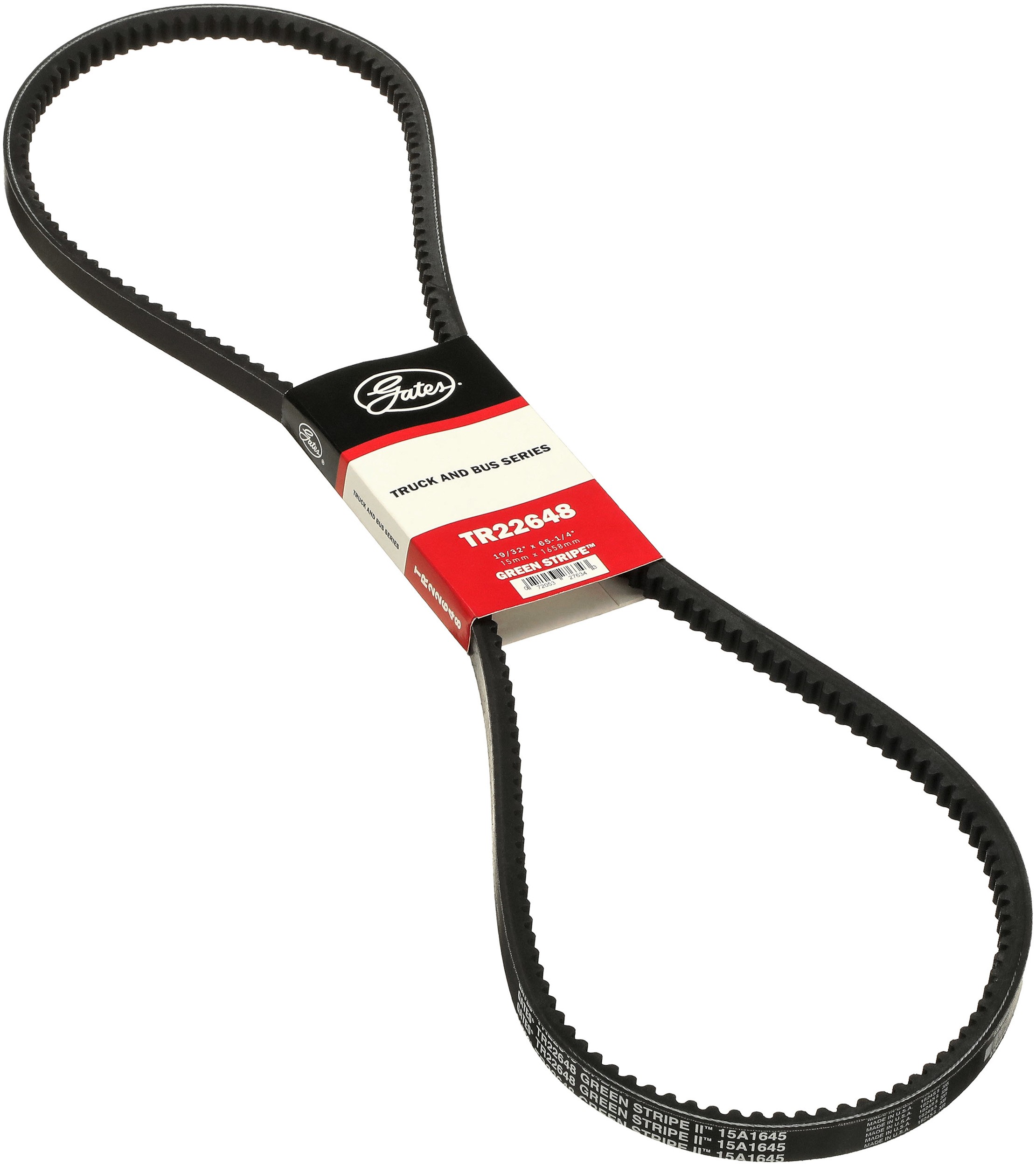 Gates TR22648 Green Stripe Truck & Bus Series V-Belt