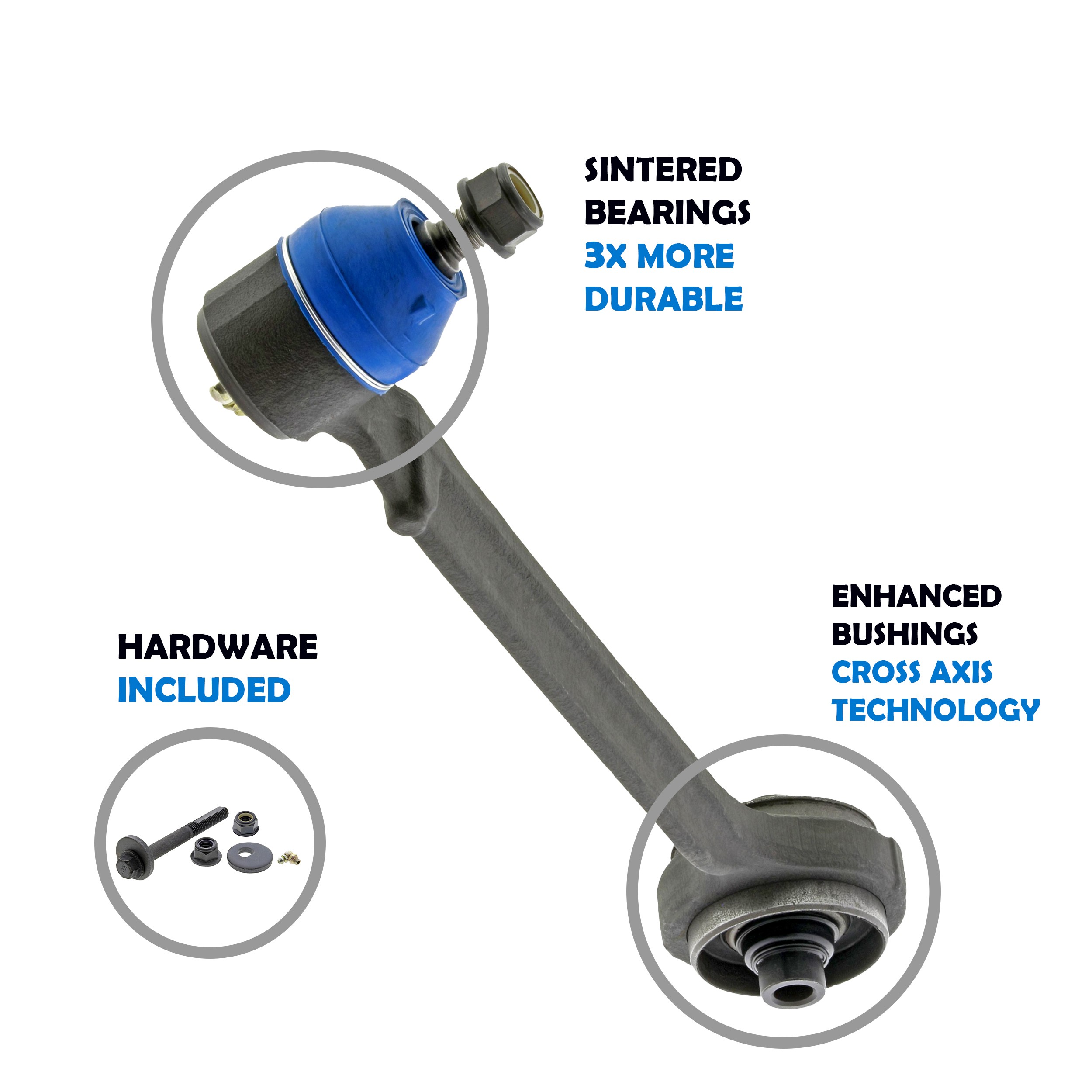 Mevotech CMS251124 Suspension Control Arm and Ball Joint Assembly