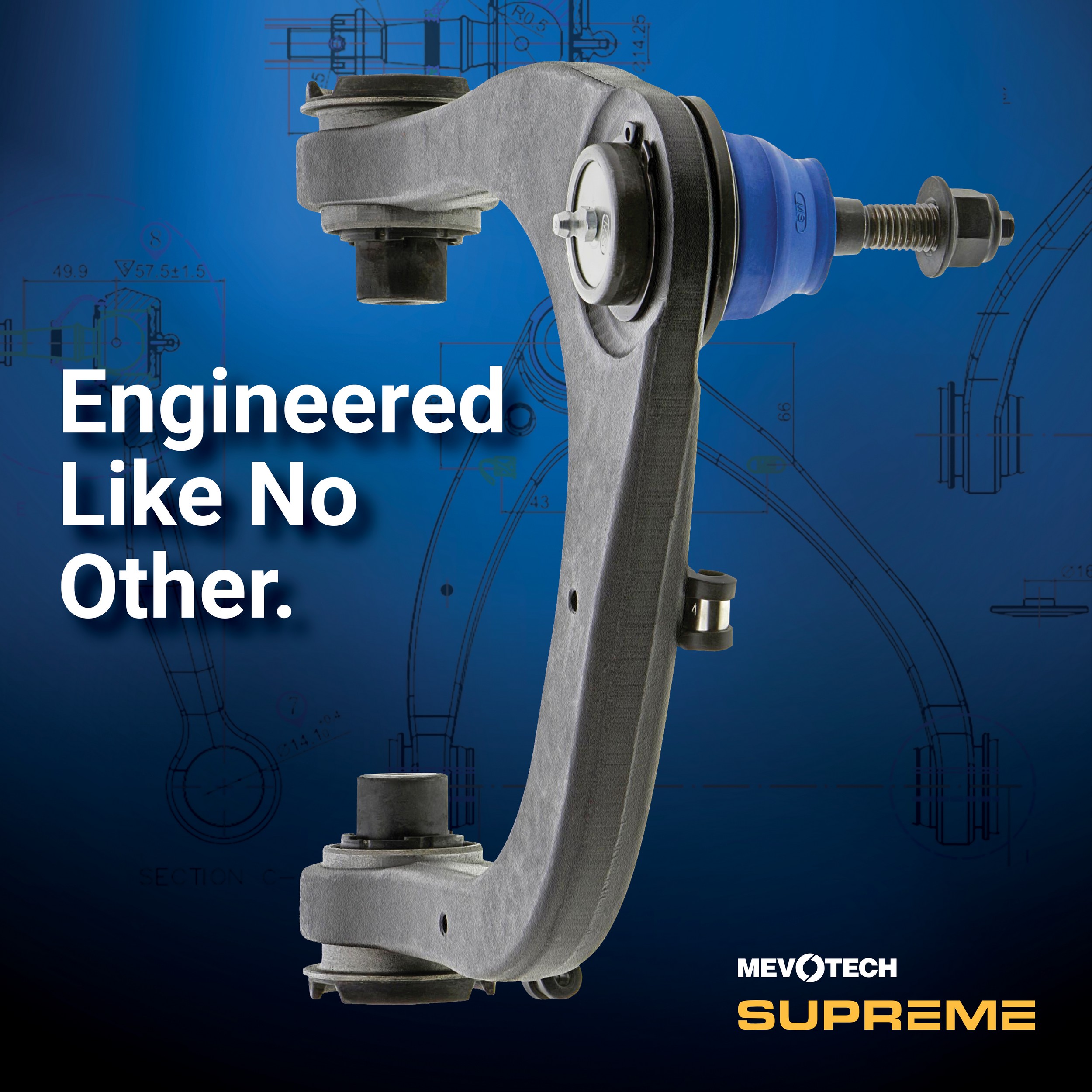 Mevotech CMS251124 Suspension Control Arm and Ball Joint Assembly - Image 6