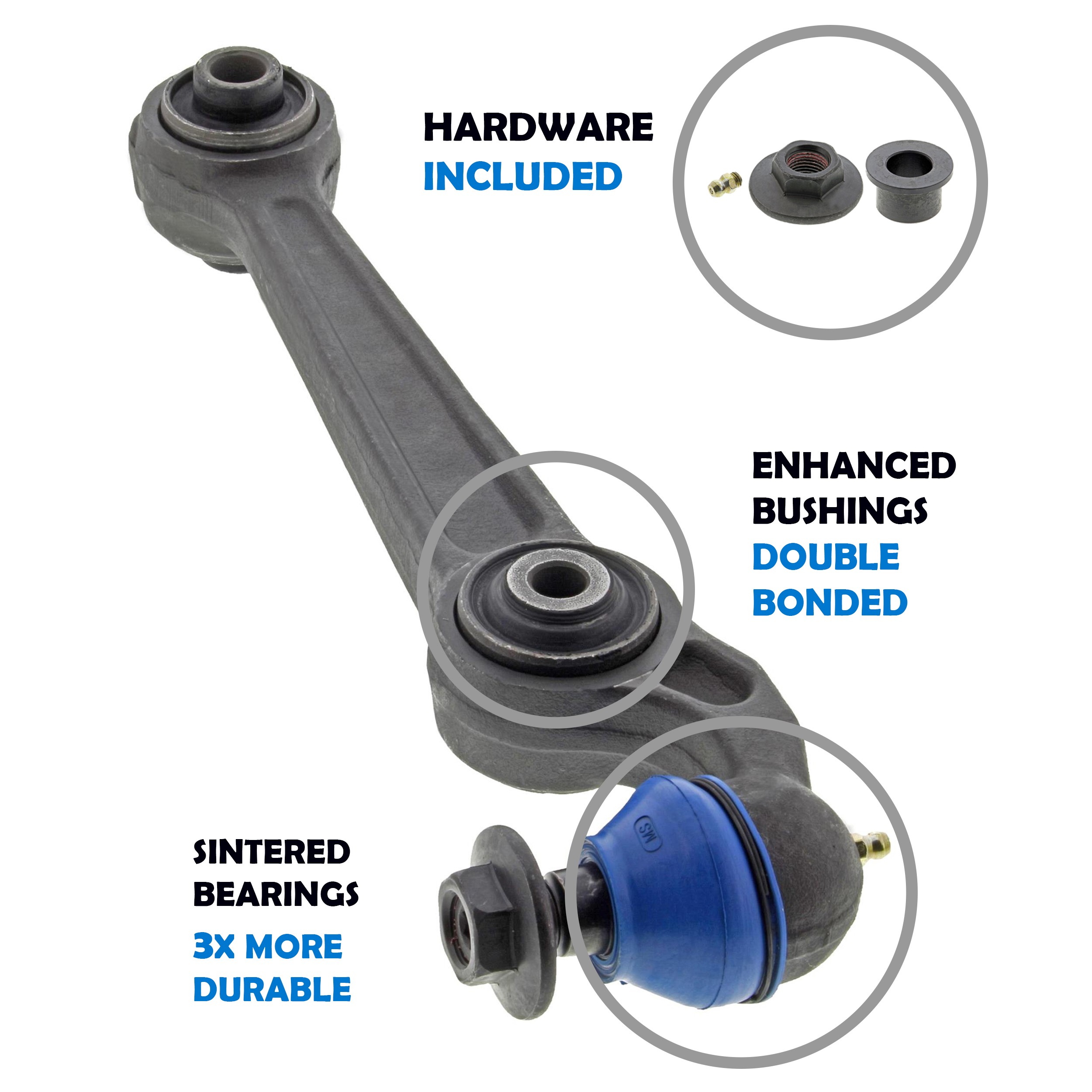 Mevotech CMS40181 Suspension Control Arm and Ball Joint Assembly - Image 7