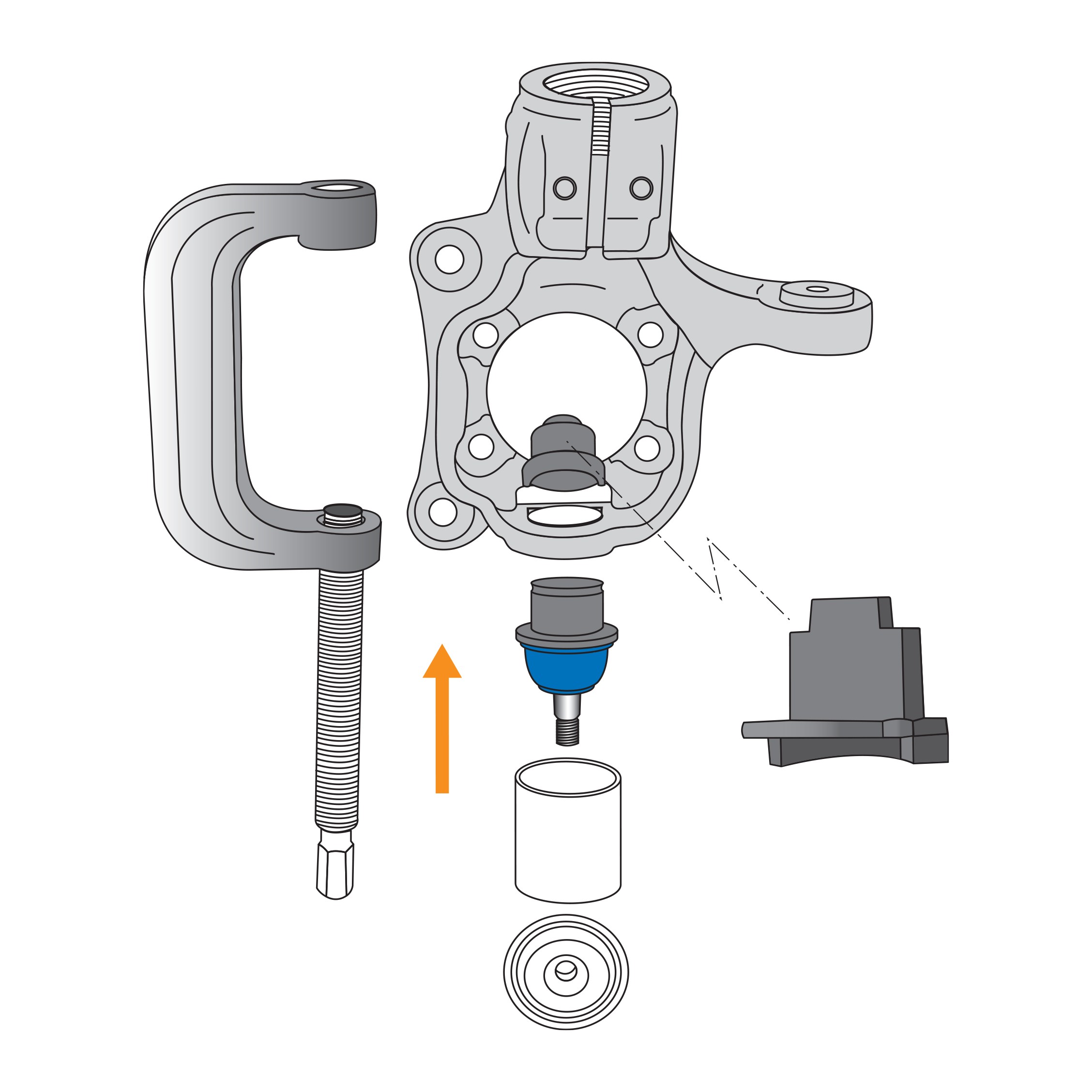 Mevotech MS25560 Suspension Ball Joint - Image 6