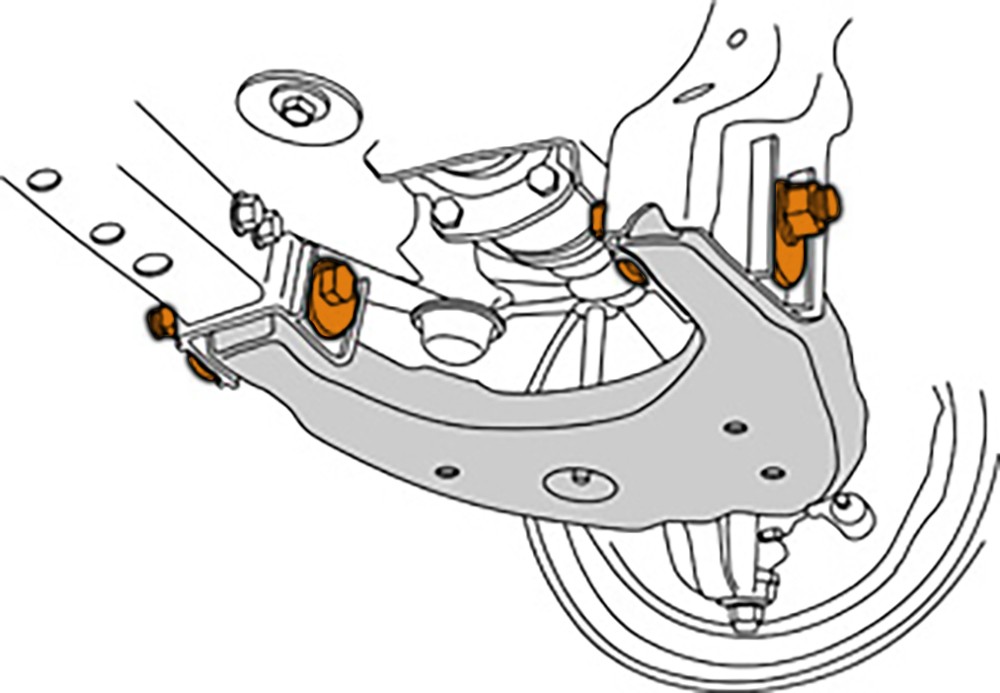 Mevotech MS86063 Alignment Cam Bolt Kit