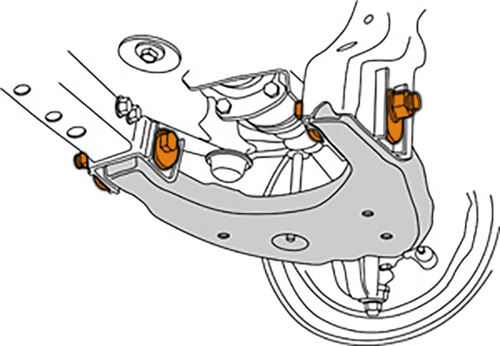 Mevotech MS86066 Alignment Cam Bolt Kit