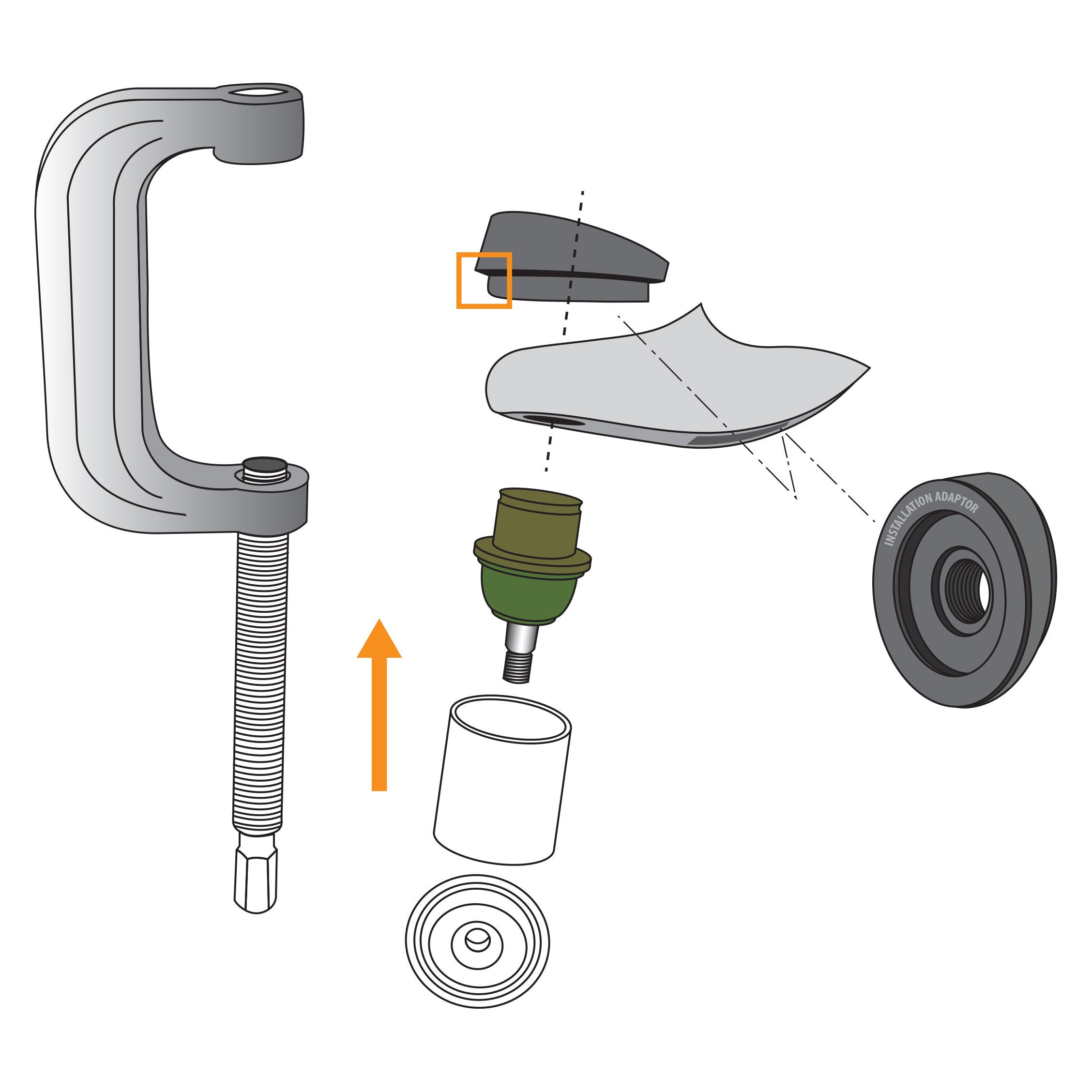 Mevotech TXMS25520 Suspension Ball Joint - Image 6