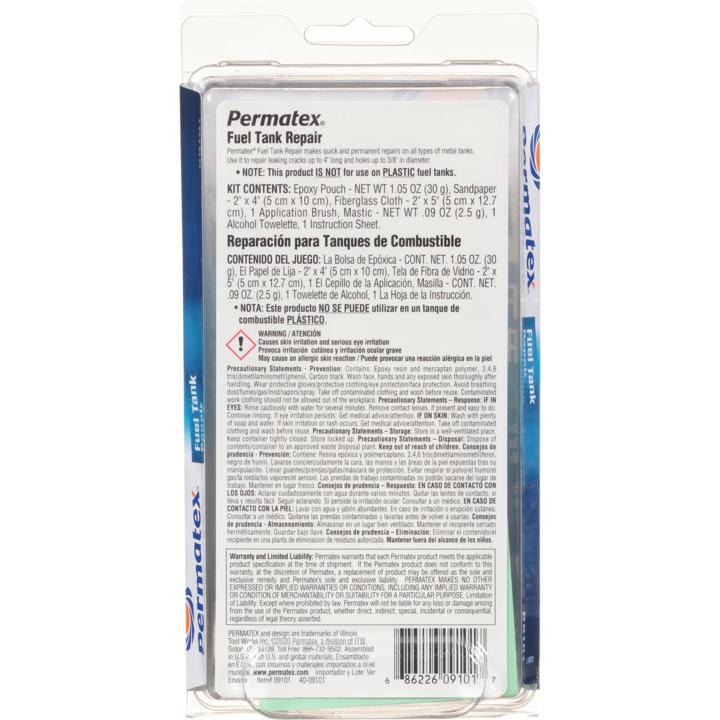Permatex® 09101 Fuel Tank Repair Kit