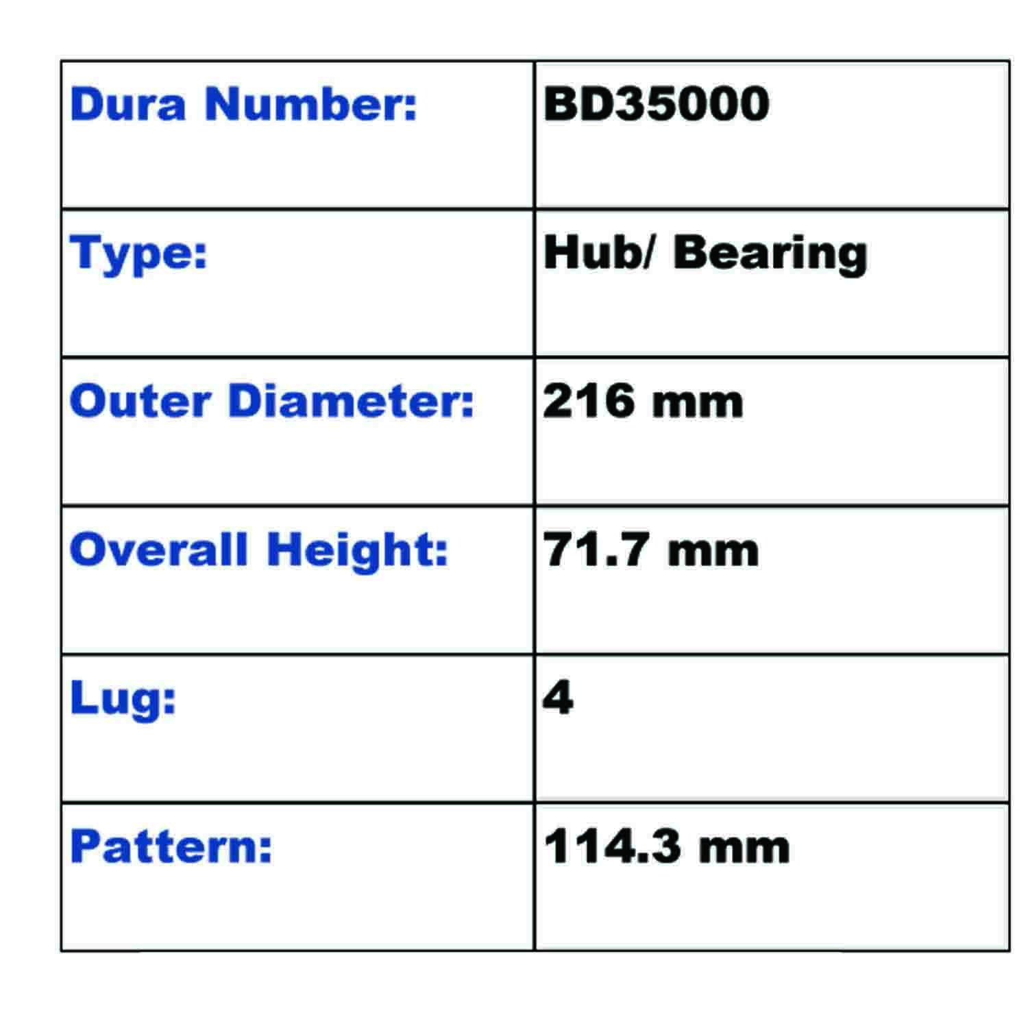 DuraGo BD35000 Brake Drums - One Pair - Image 3