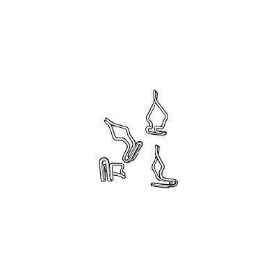 Scott Drake SDK-375553-S DOOR PANEL CLIP