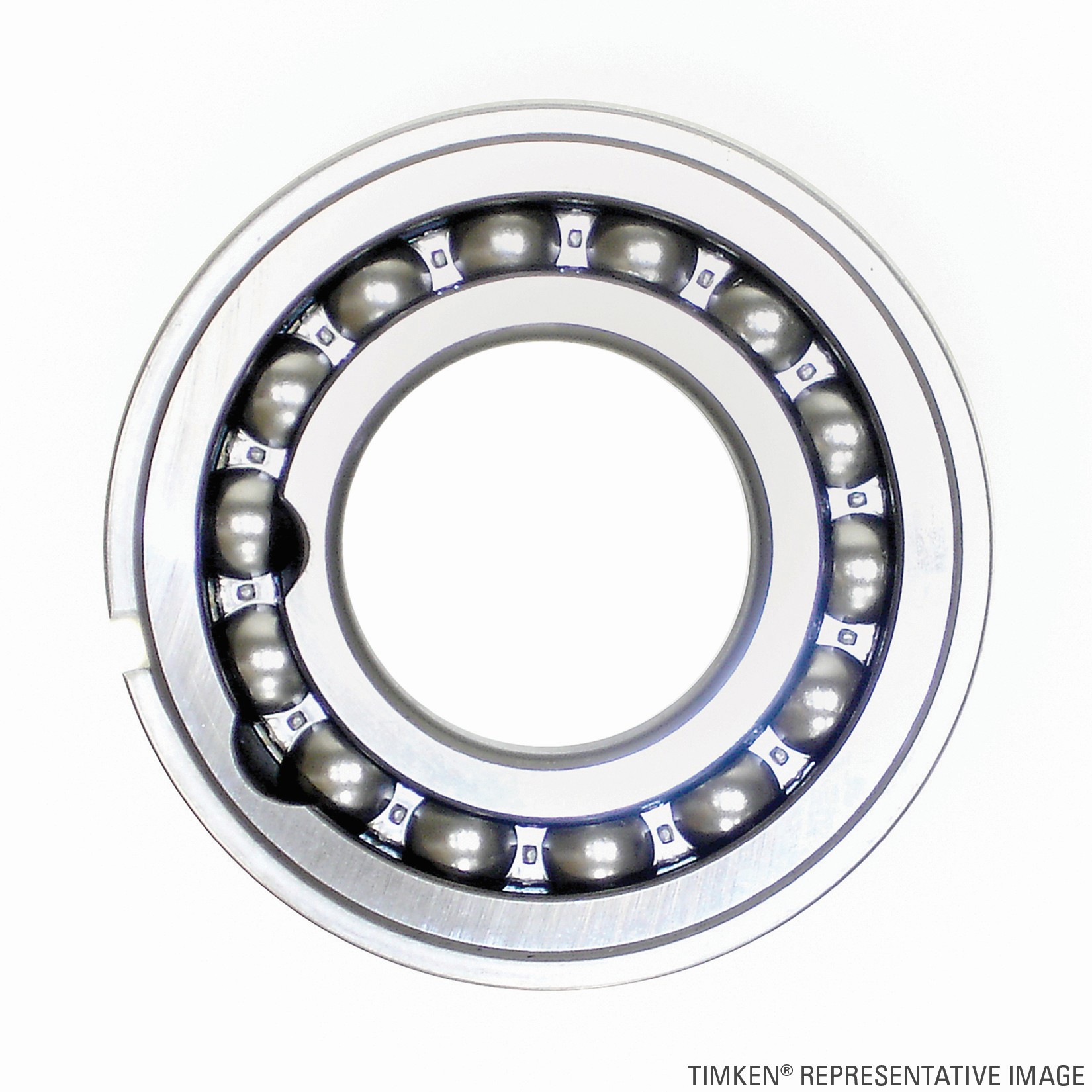 Timken 1207SL Maximum Capacity Single Row Radial Ball Bearing With Shield Opposite Snap Ring - Image 4