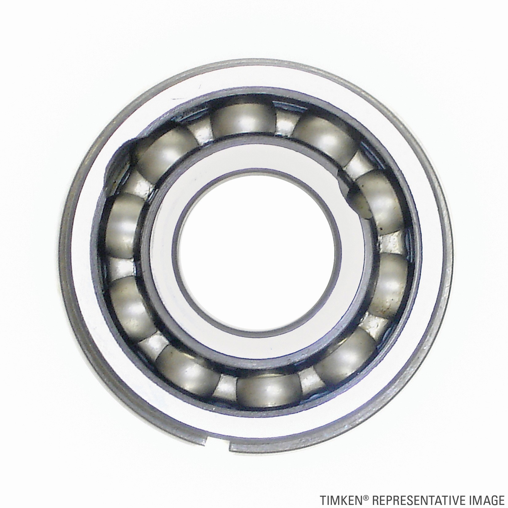 Timken 1308L Maximum Capacity Single Row Radial Ball Bearing With Snap Ring - Image 3