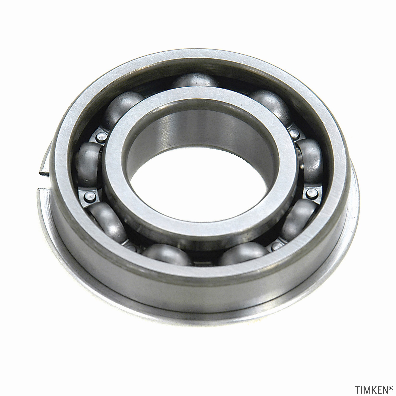 Timken 206L Conrad Deep Groove Single Row Radial Ball Bearing With Snap Ring - Image 2