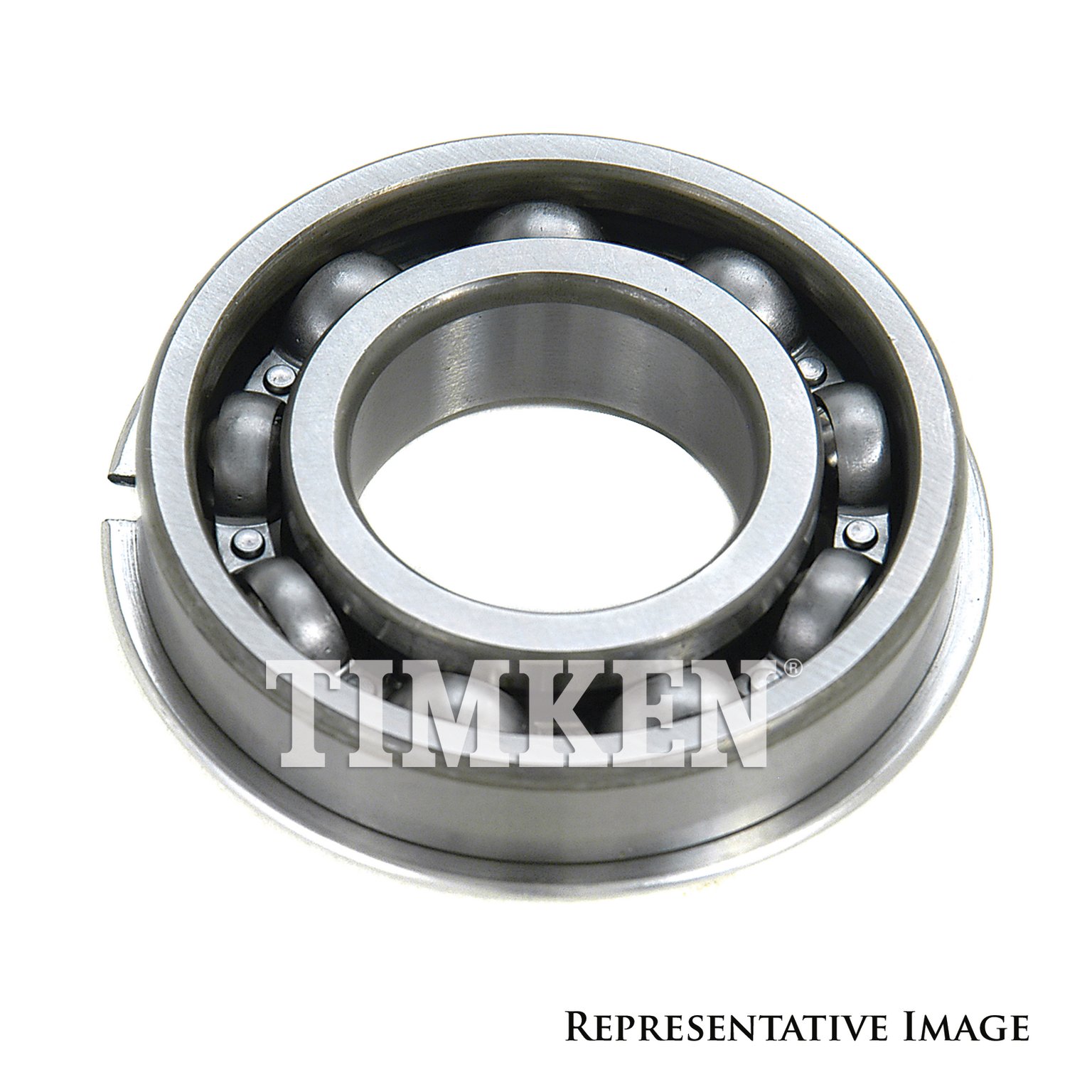Timken 206L Conrad Deep Groove Single Row Radial Ball Bearing With Snap Ring - Image 4