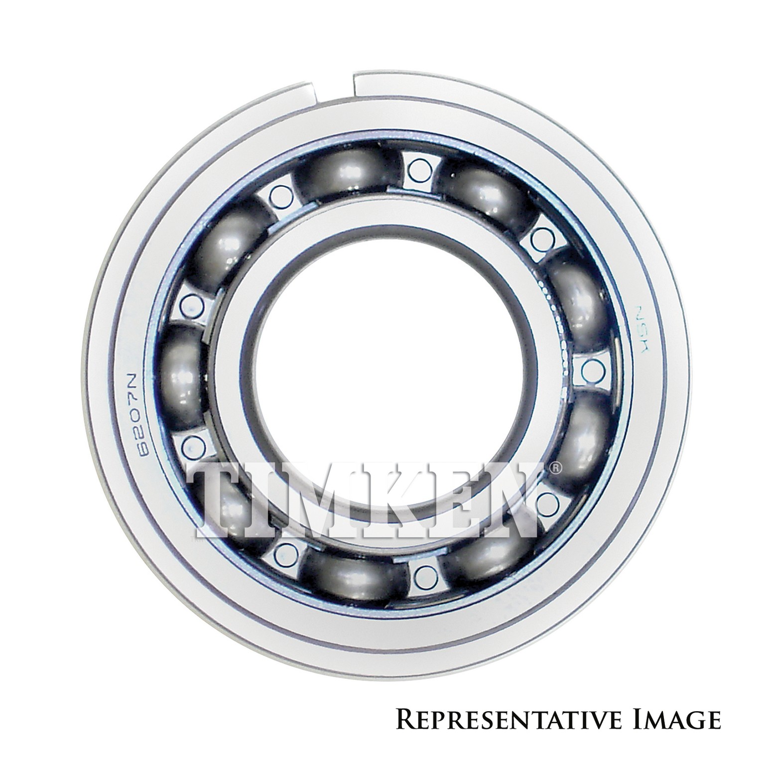 Timken 207SLB Conrad Deep Groove Single Row Radial Ball Bearing With 1-Shield And Snap Ring