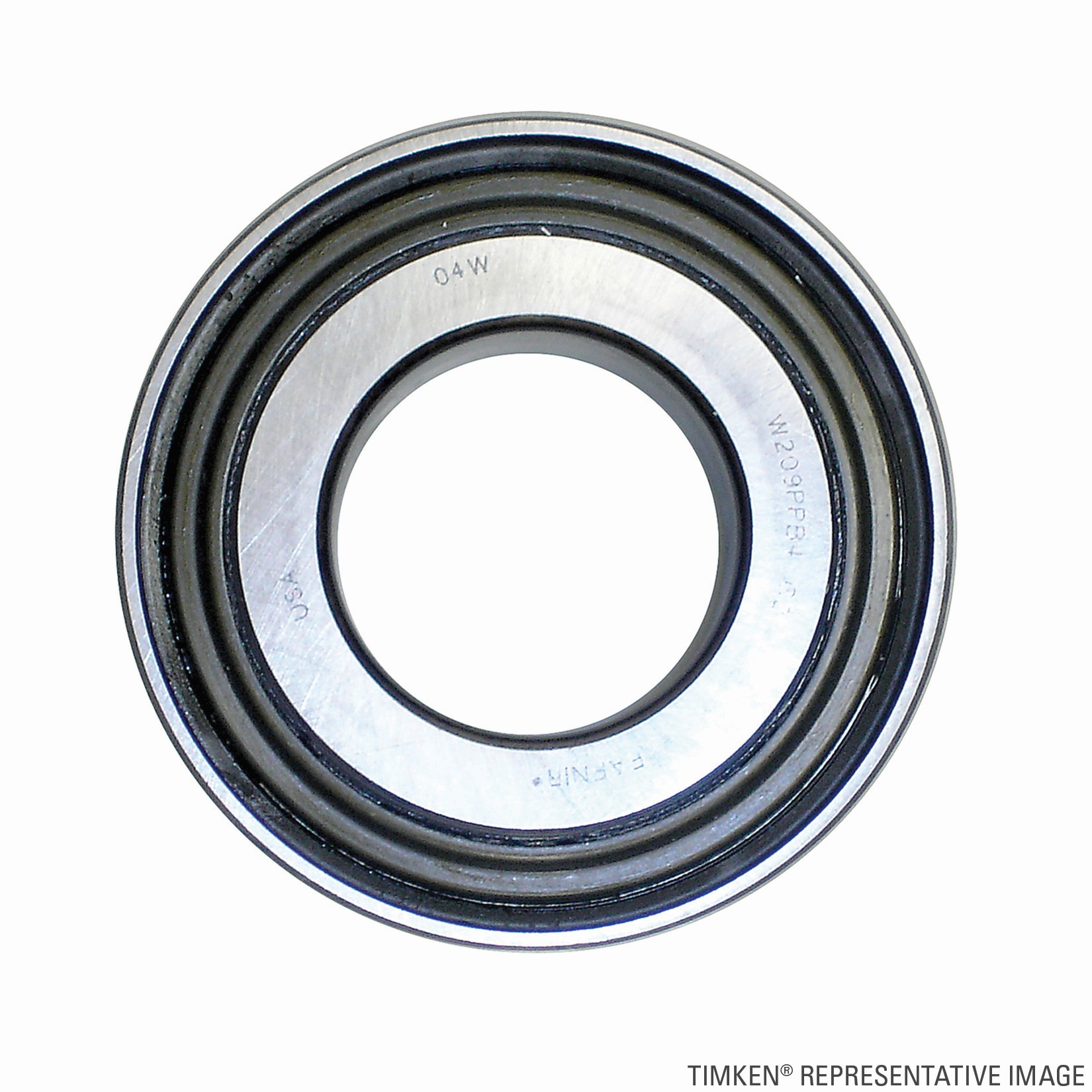 Timken GW211PPB13 Tri-Ply Shrouded Seals, Spherical OD, Round Bore, Relubricatable - Image 2