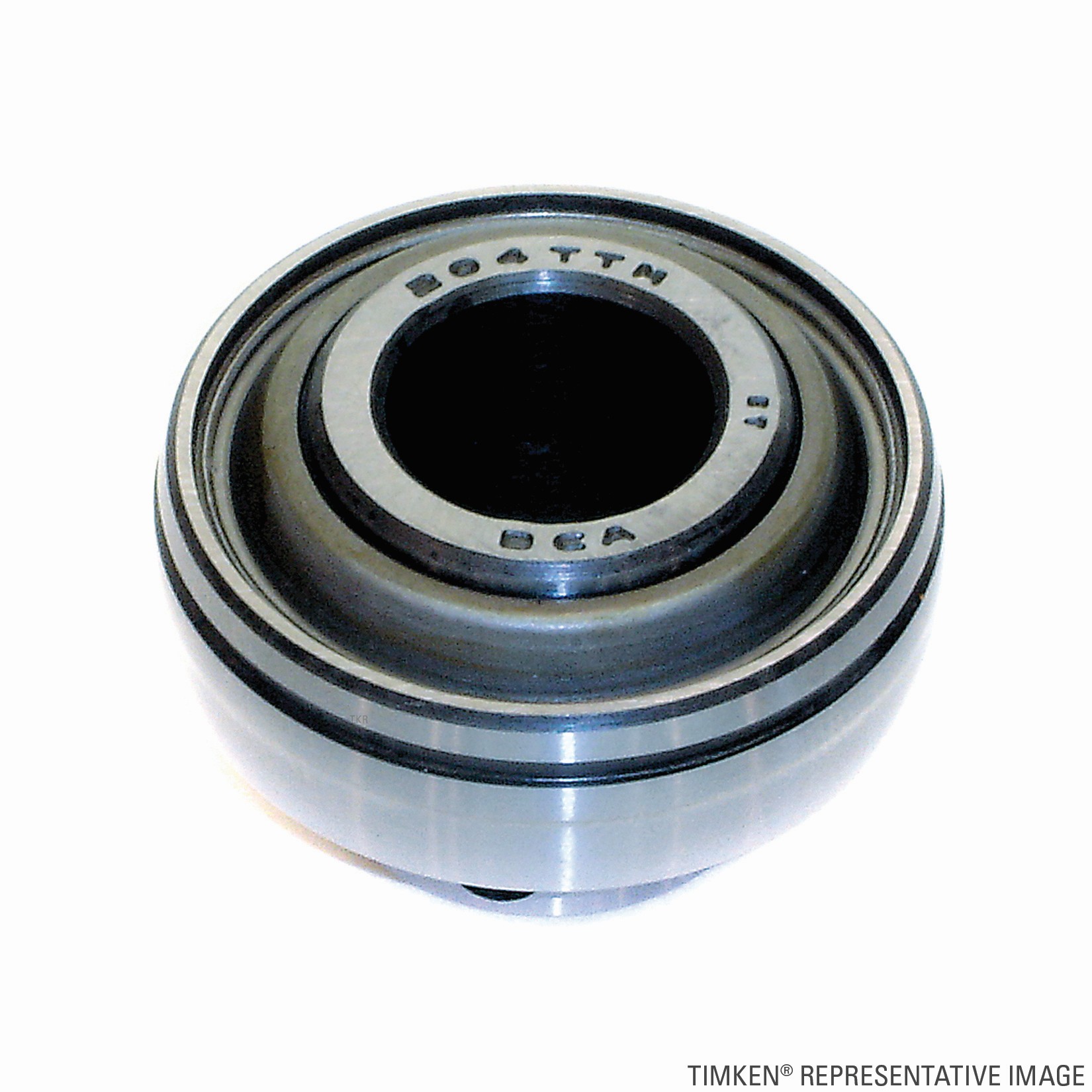 Timken GYA103RRB2 Wide Inner Ring Radial Ball Bearing, Spherical OD and Setscrew Locking Device - Image 3