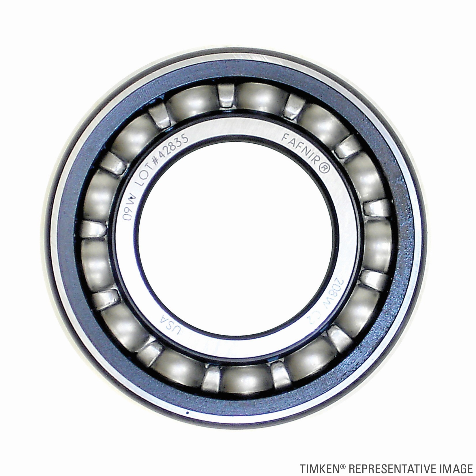 Timken N1211L Maximum Capacity Single Row Radial Ball Bearing With Snap Ring - Image 2
