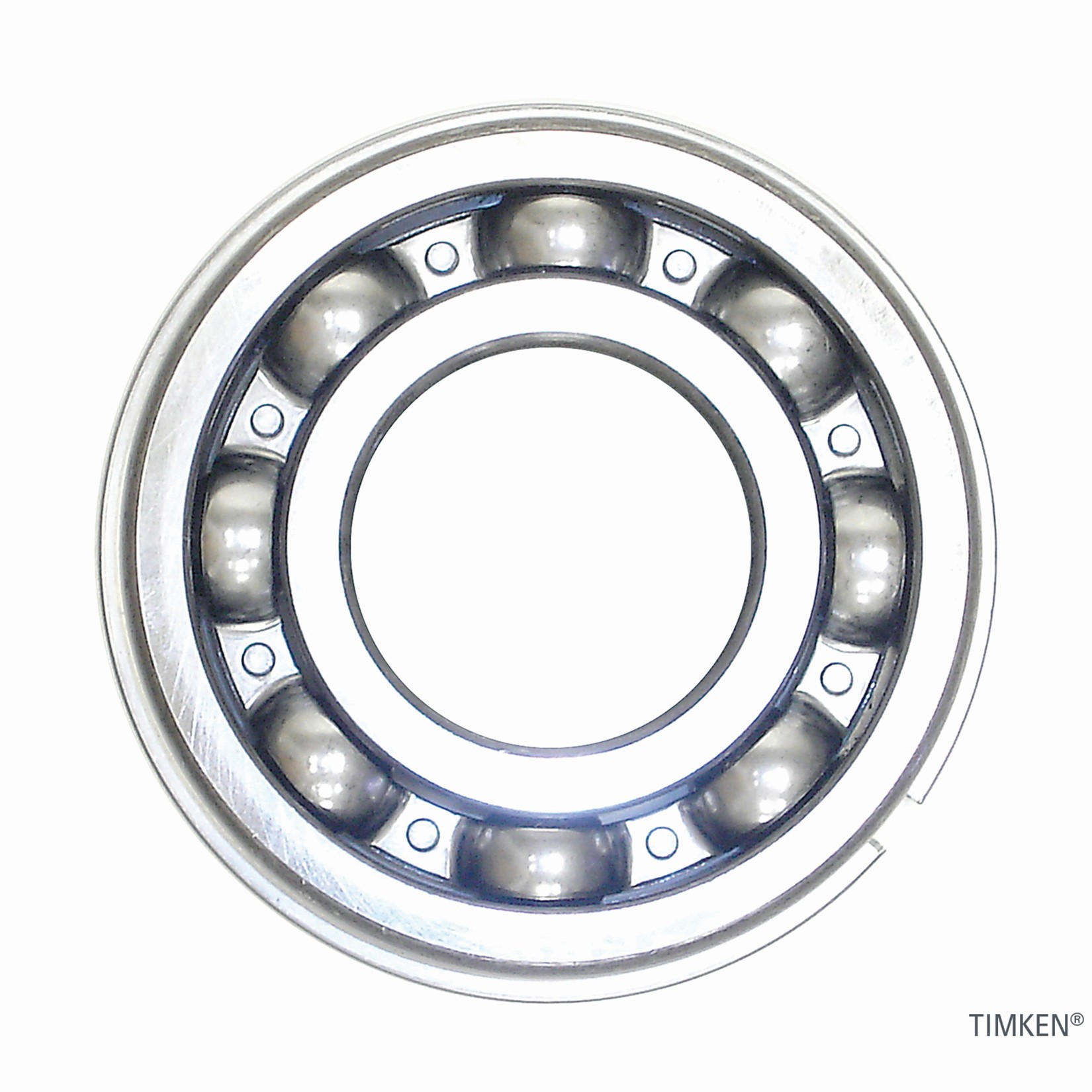 Timken N309L Conrad Deep Groove Single Row Radial Ball Bearing With Snap Ring - Image 2