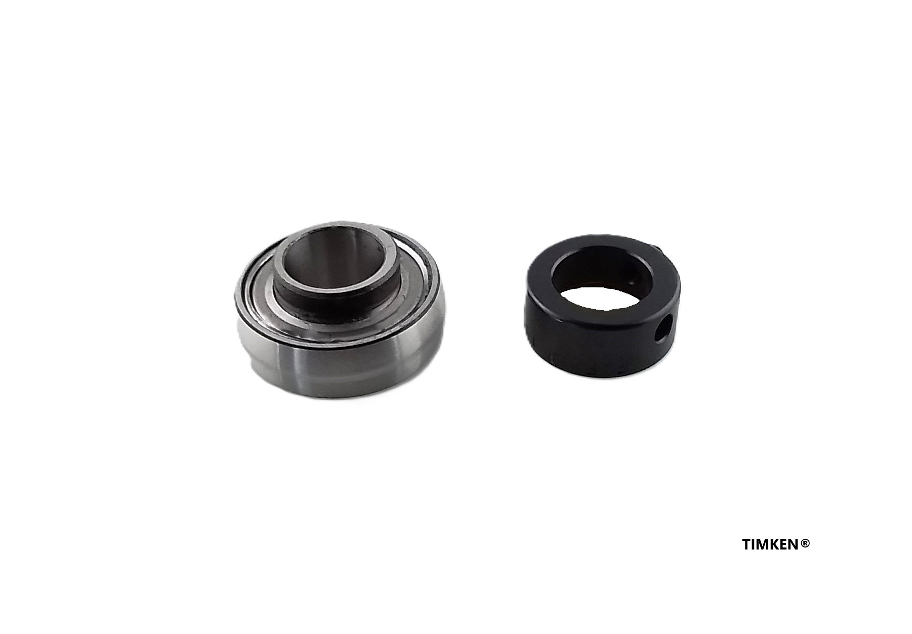 Timken RAL010NPPB Ball Bearing With Spherical Od, Two Tri-Ply Seals, And Eccentric Locking Collar