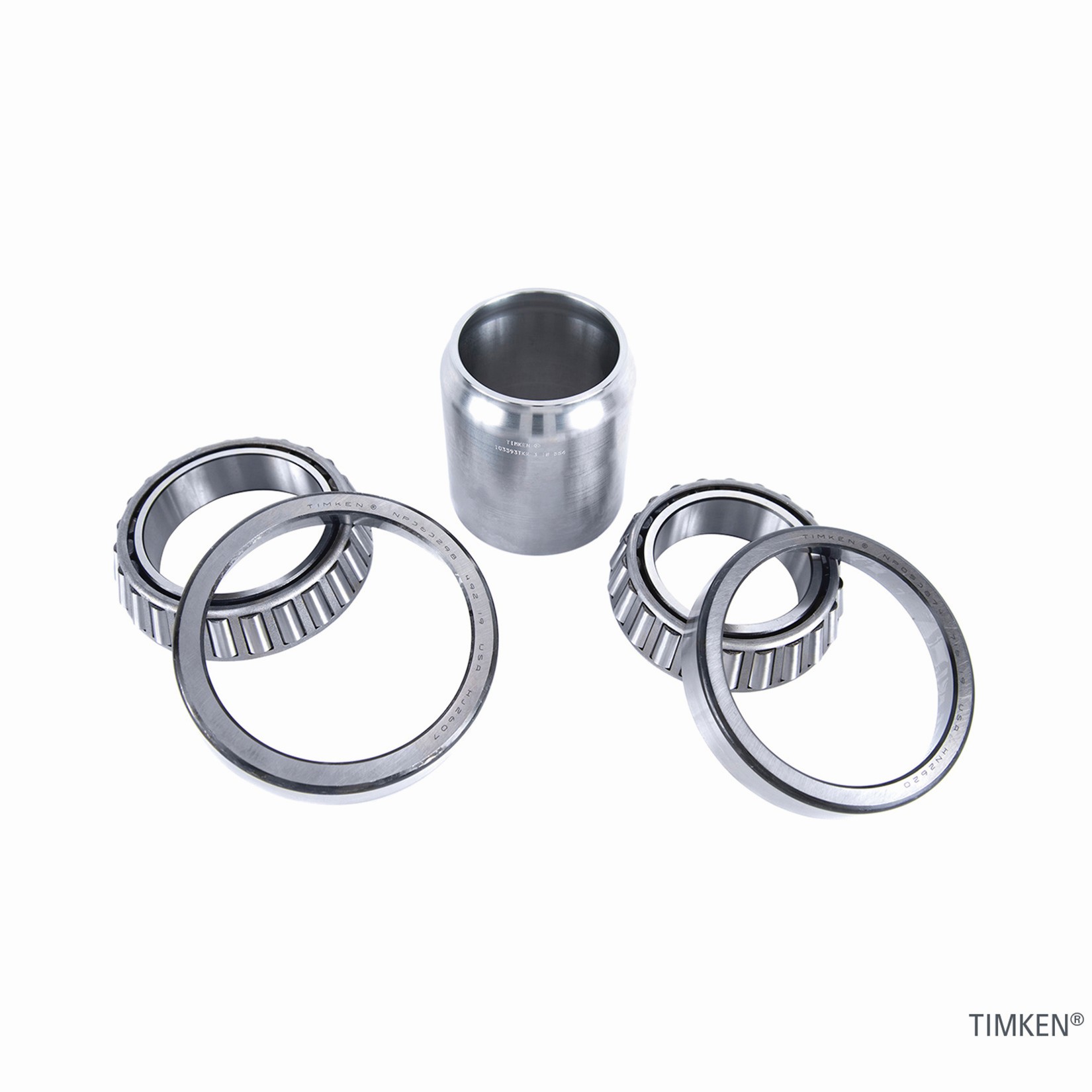 Timken RDTC2 Bearings And Spacer For Pre-Adjusted Commercial Vehicle Wheel-Ends