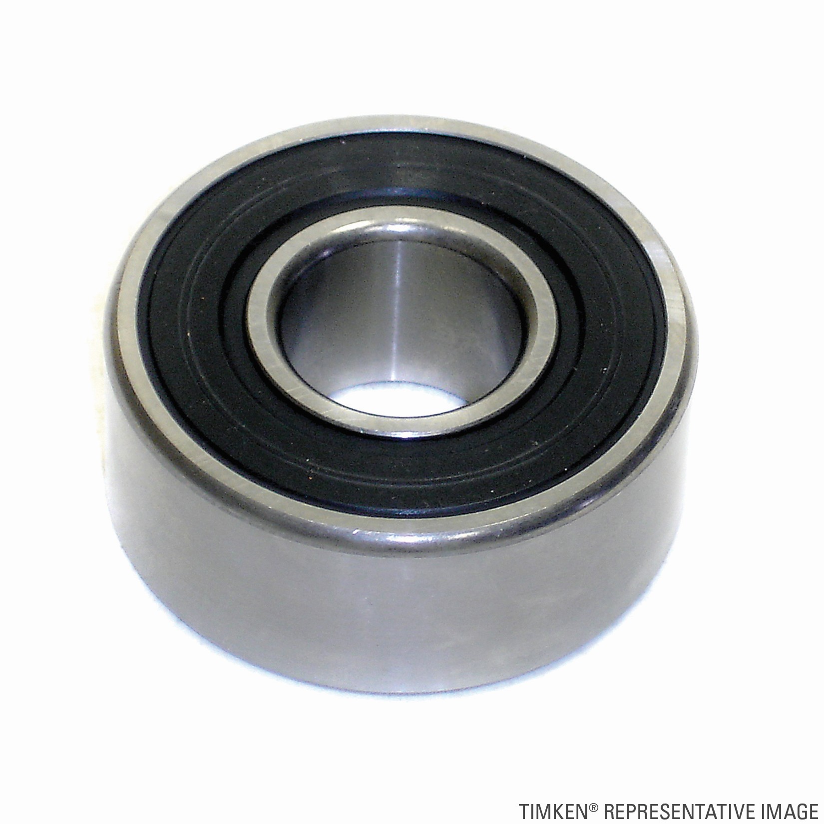 Timken W205PP Conrad Deep Groove Single Row Radial Ball Bearing, Wide Type with 2-Rubber Seals