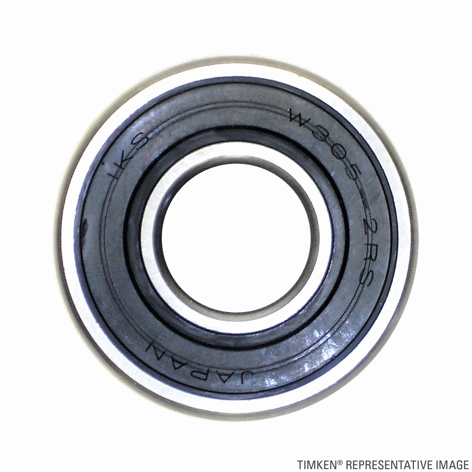 Timken W205PP Conrad Deep Groove Single Row Radial Ball Bearing, Wide Type with 2-Rubber Seals - Image 2