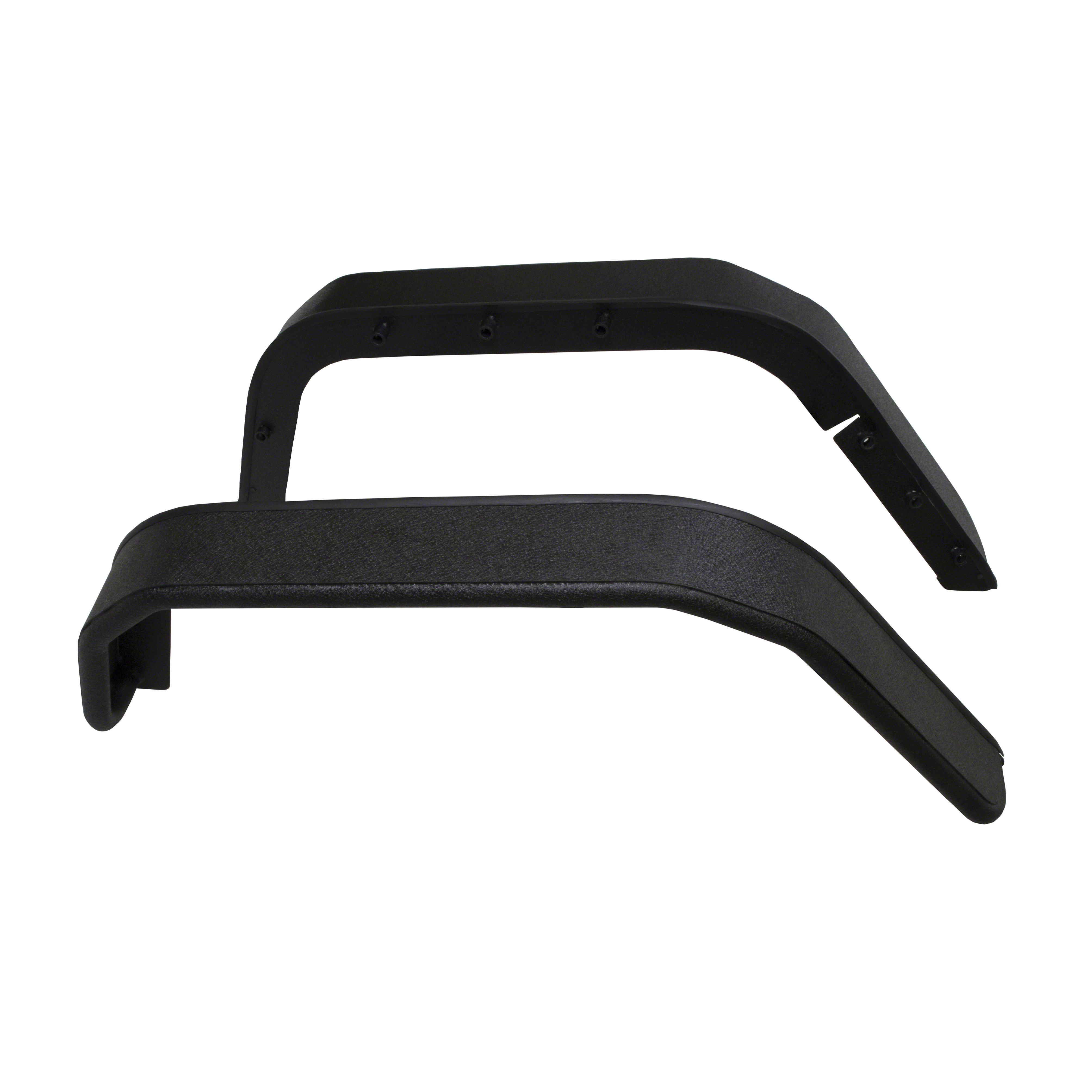 TrailFX J052RF 5.5 Inch Tire Coverage Textured Pwdr Ctd Black 1.5 Inch Steel Tubing Set Of 2