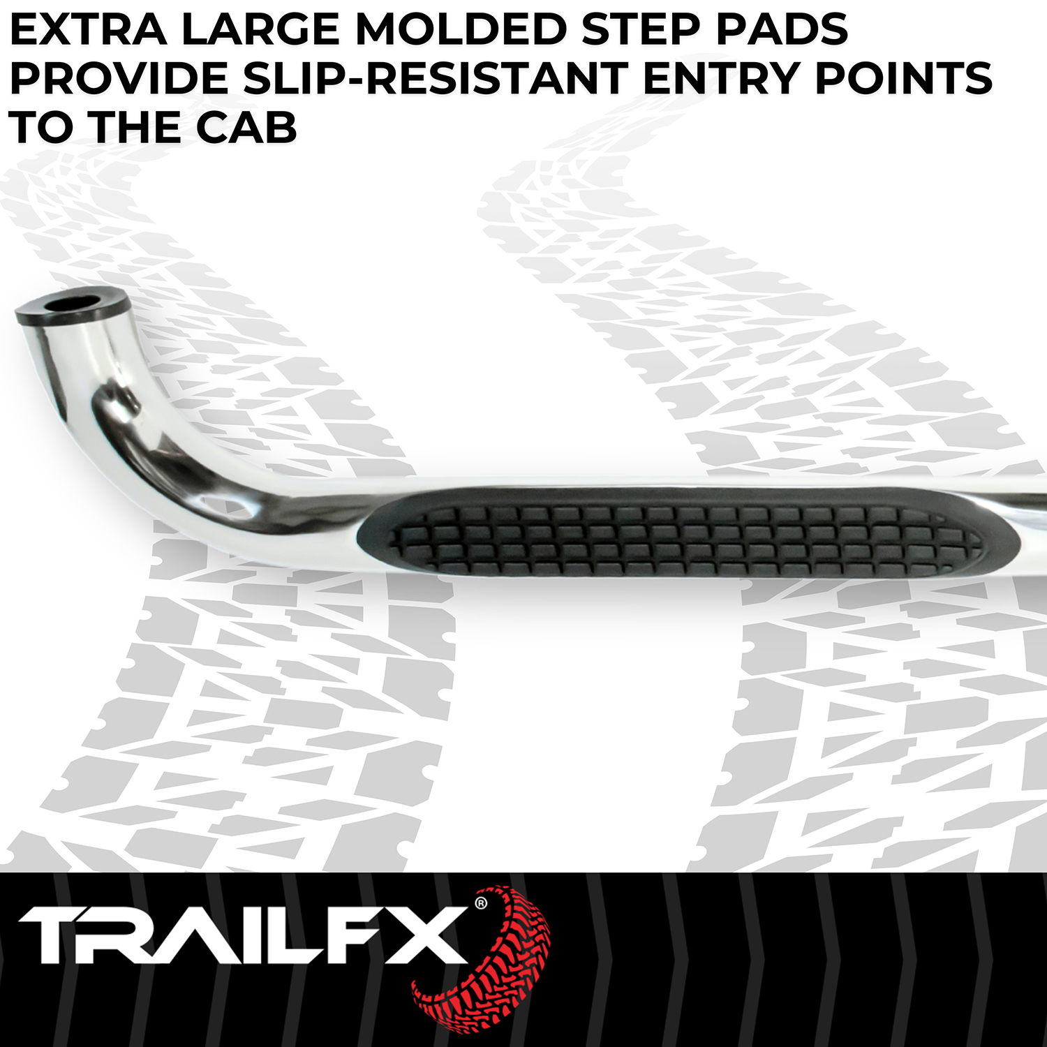 TrailFX A0029S 3 Inch Round Bent Pol Stainless Steel Without End Caps Frame Body Mount Bolts - Image 5