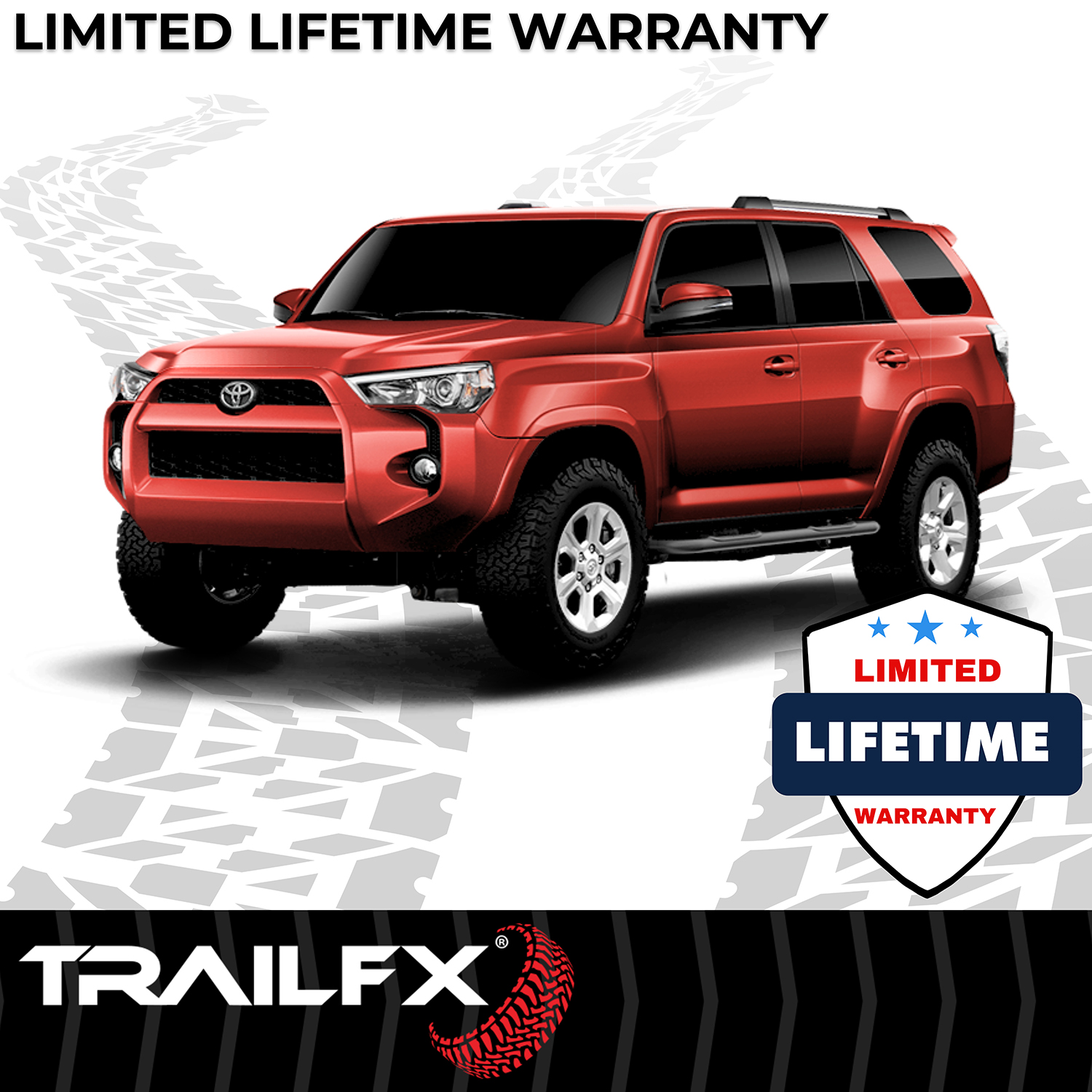 TrailFX A0069T 3 Inch Round Bent, Rocker Panel Mount - Image 4