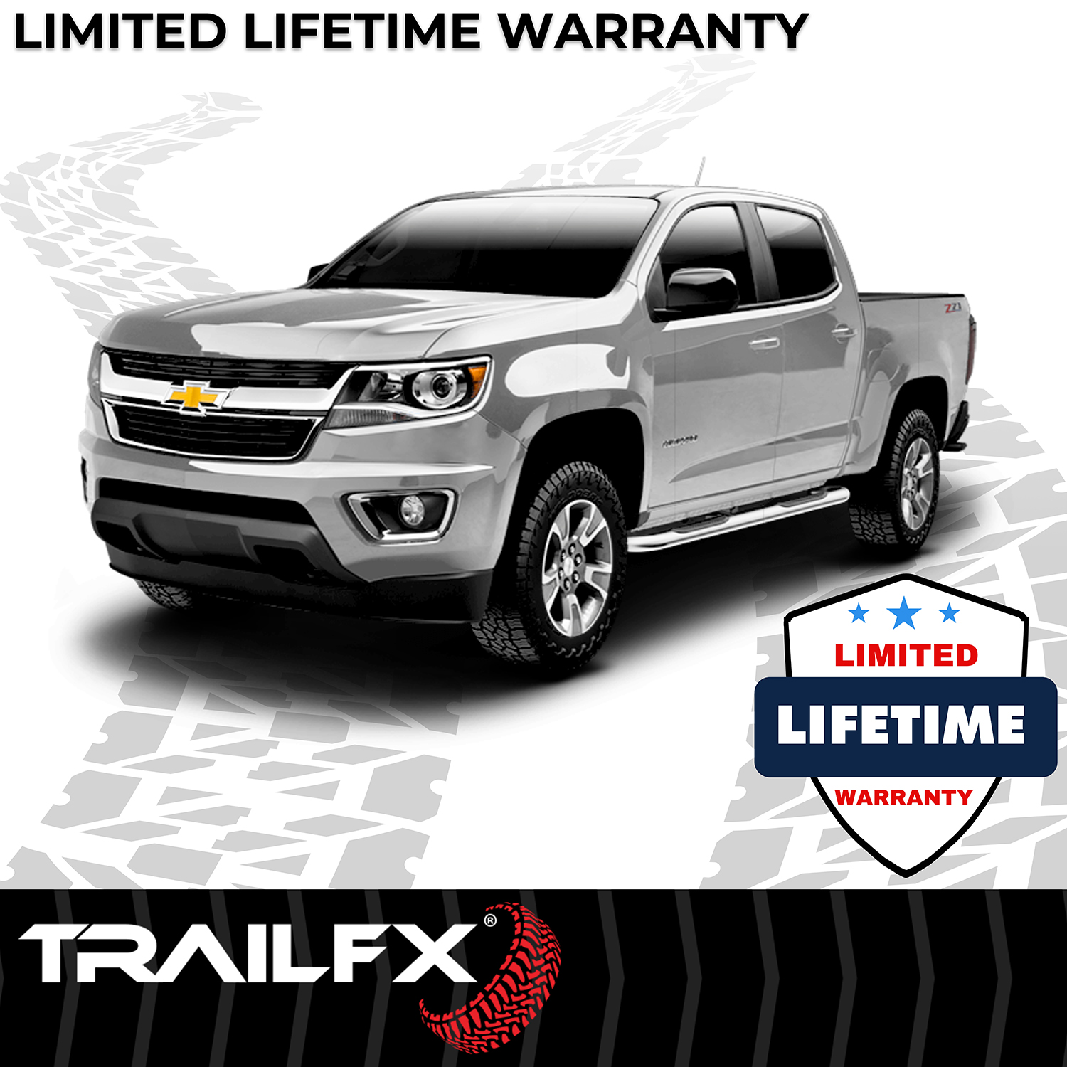 TrailFX A1002S 4 Inch Oval Bent Pol Stainless Steel Rocker Panel Mount - Image 2