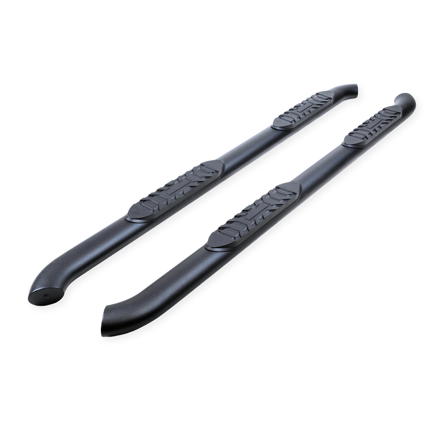 TrailFX A1006B 4 Inch Oval Bent Powder Coated Titanium Black Mild Steel Rocker Panel Mount - Image 5