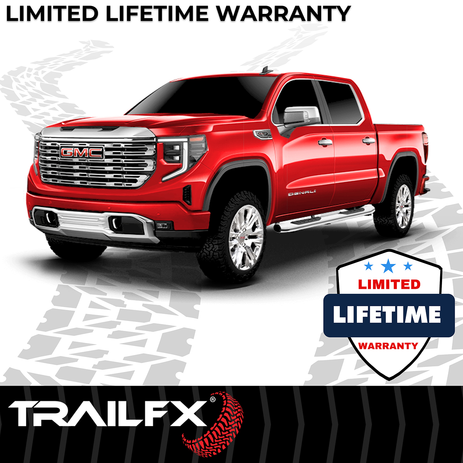 TrailFX A7063S 5 Inch Oval Bent Pol Stainless Steel Rocker Panel Mount - Image 6