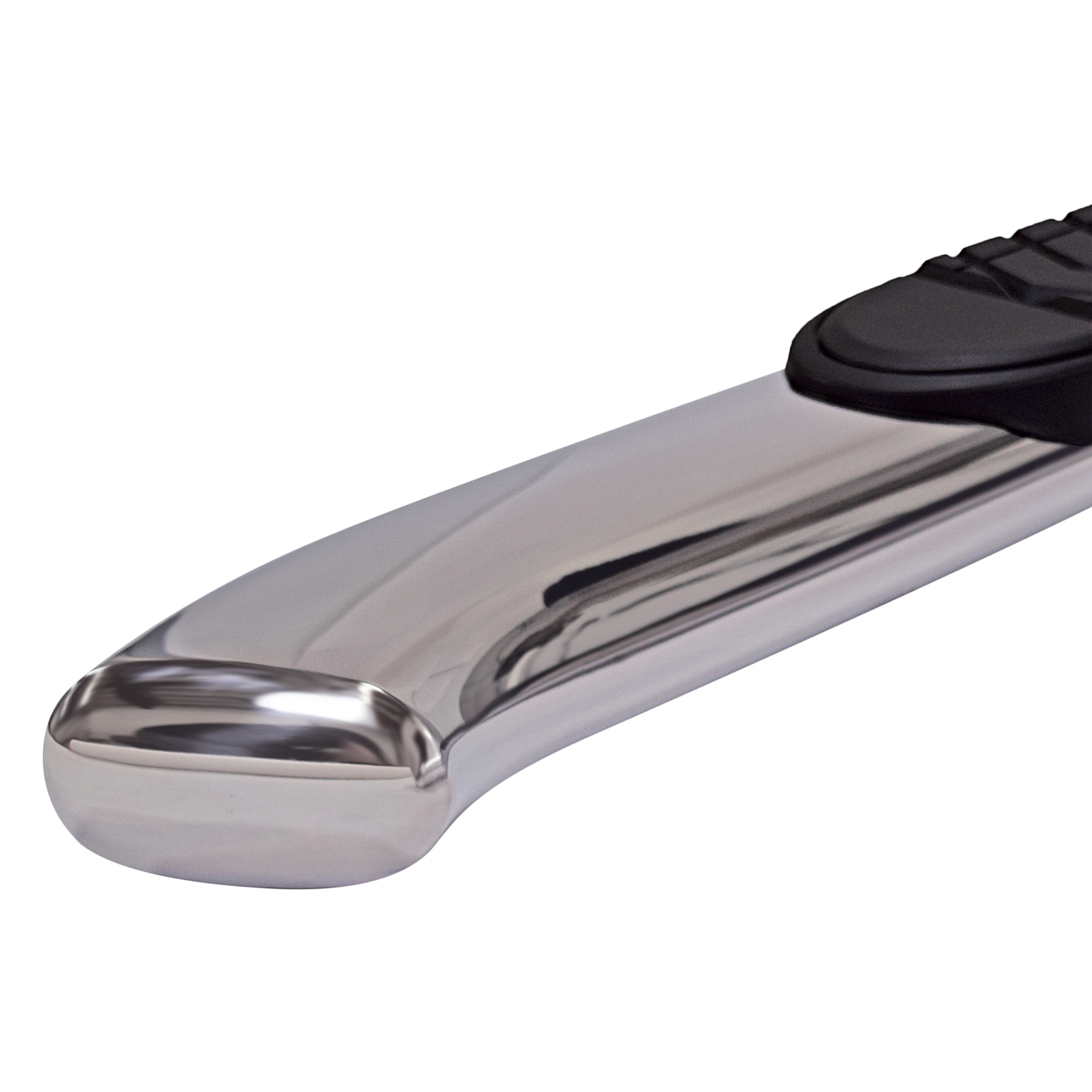 TrailFX A7071S 5 Inch Oval Bent Pol Stainless Steel Rocker Panel Mount - Image 2