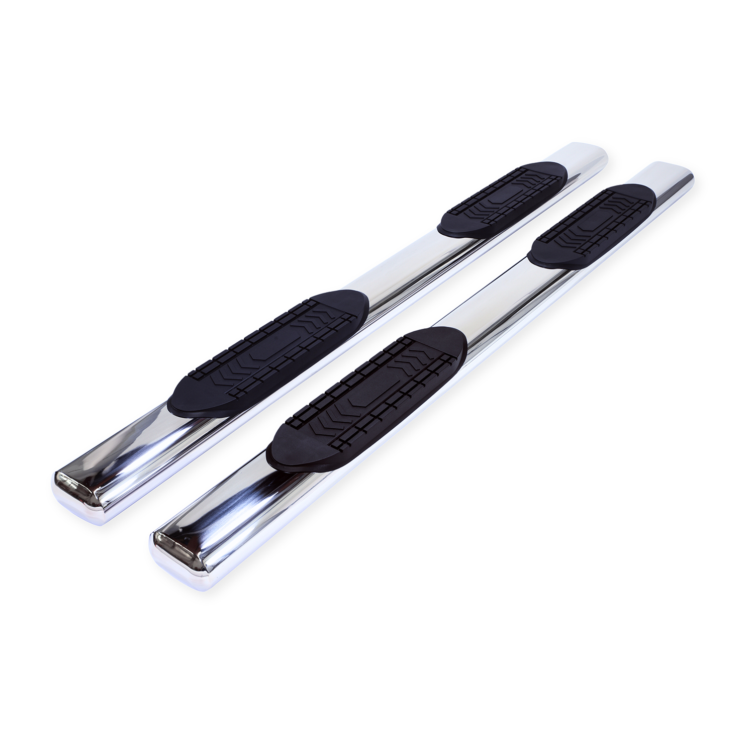 TrailFX A8221S 6 Inch Oval Straight Pol Stainless Steel Rocker Panel Mount - Image 3