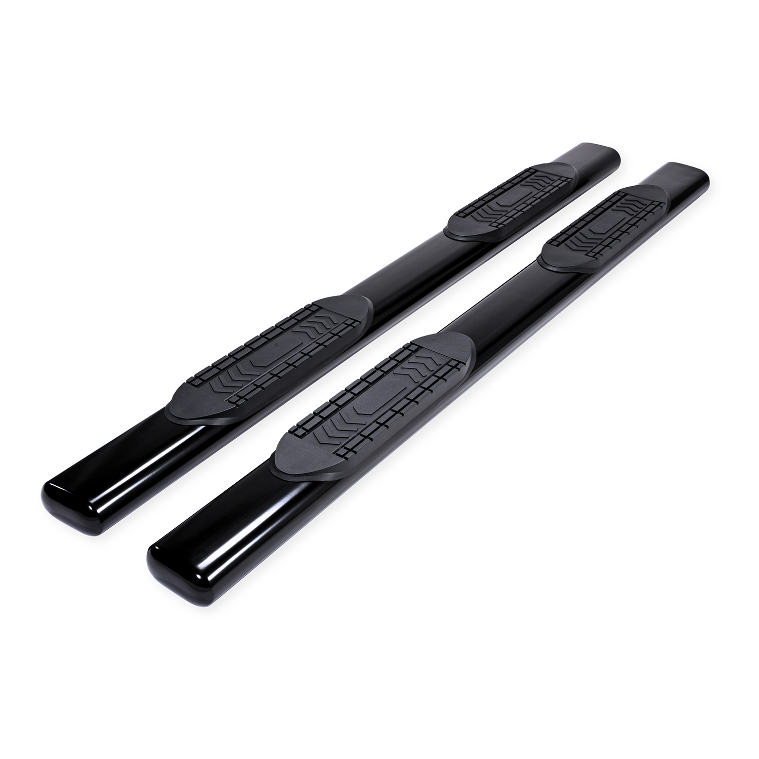 TrailFX A8223B 6 Inch Oval Straight Powder Coated Black Steel Rocker Panel - Image 5