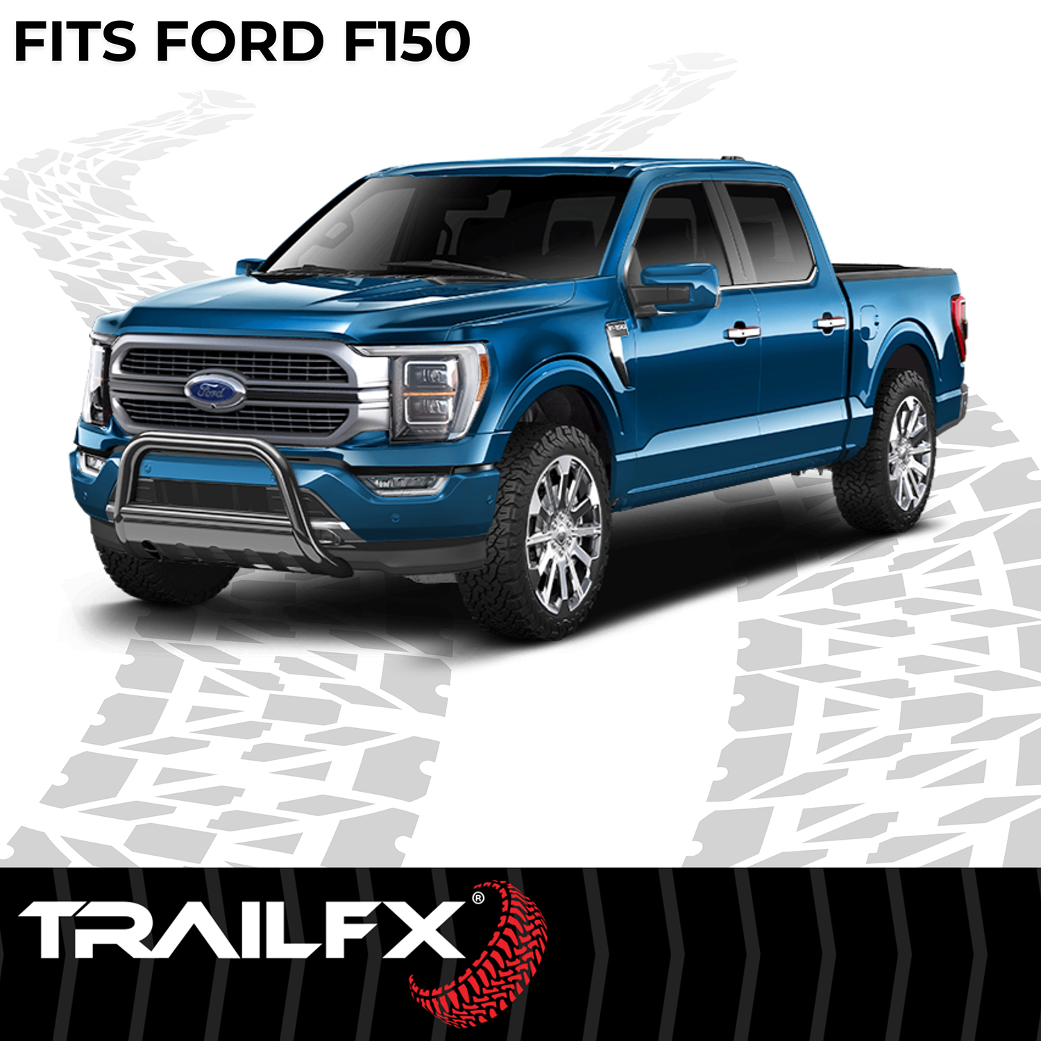TrailFX B0028B Pwdr Ctd Black Steel 3 In Dia W/Skid Plate - Image 8